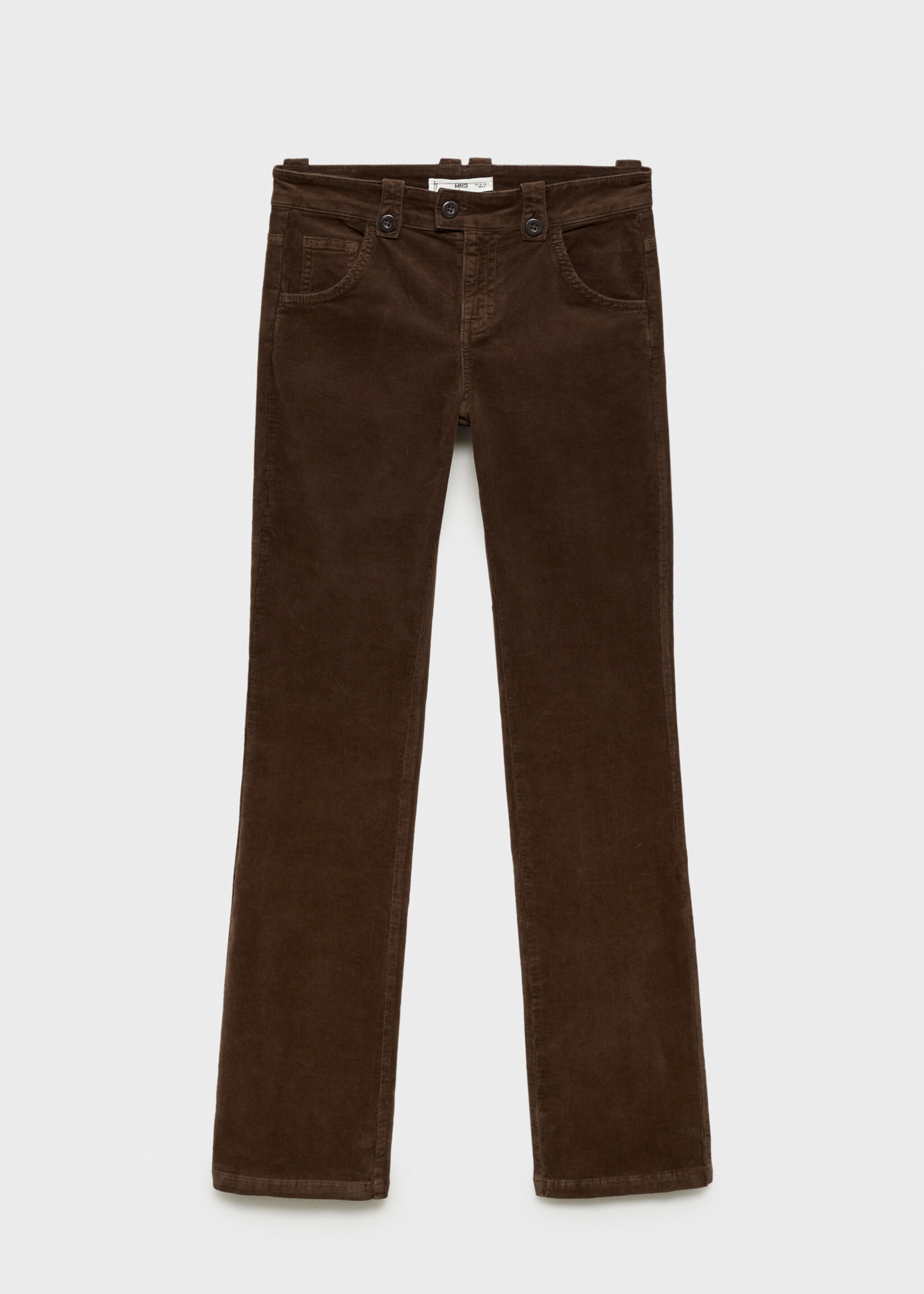 Flared corduroy trousers - Article without model, Brown. Ref: 77018638-00.