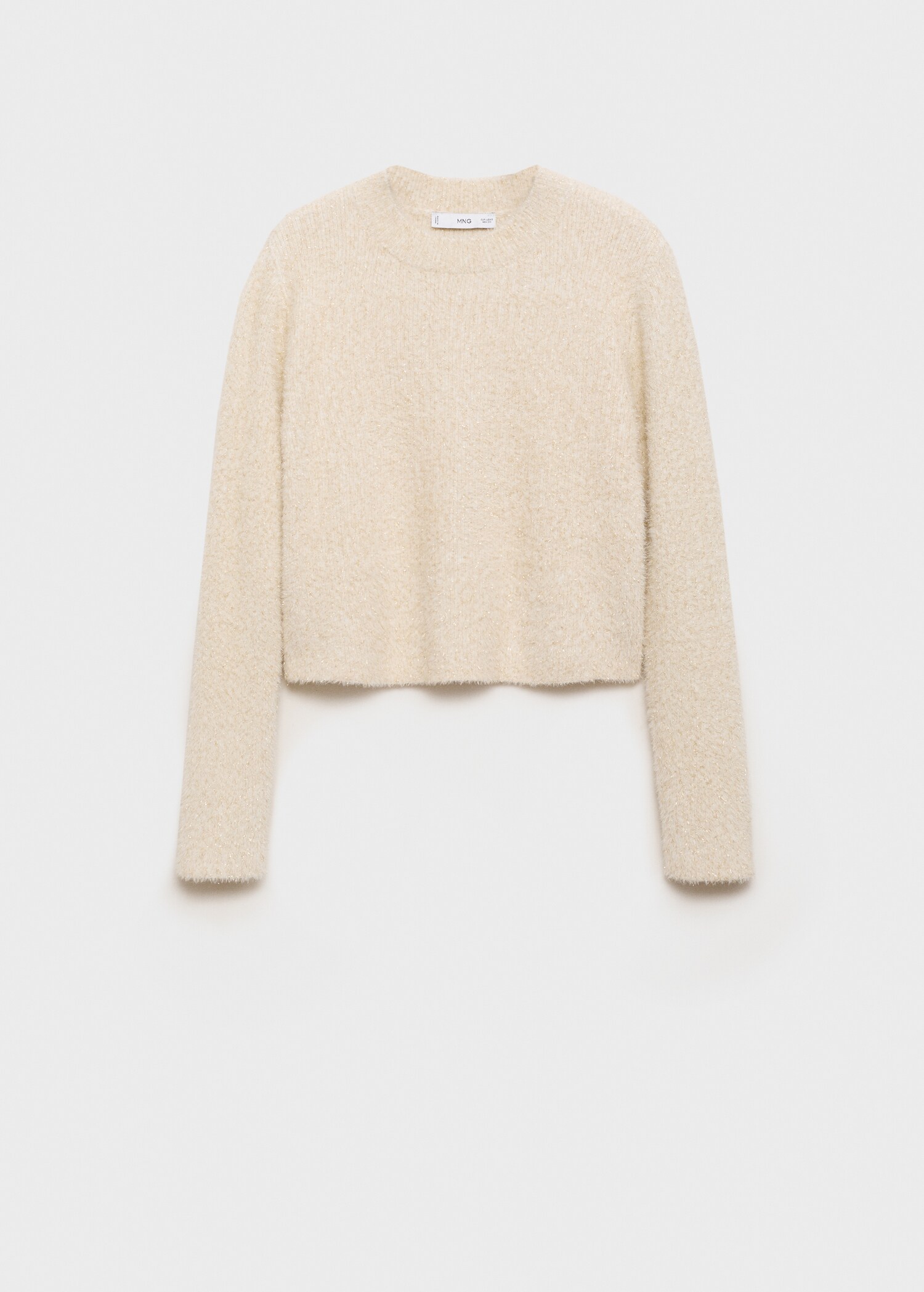 Long-sleeved sweater with glitter detail - Article without model