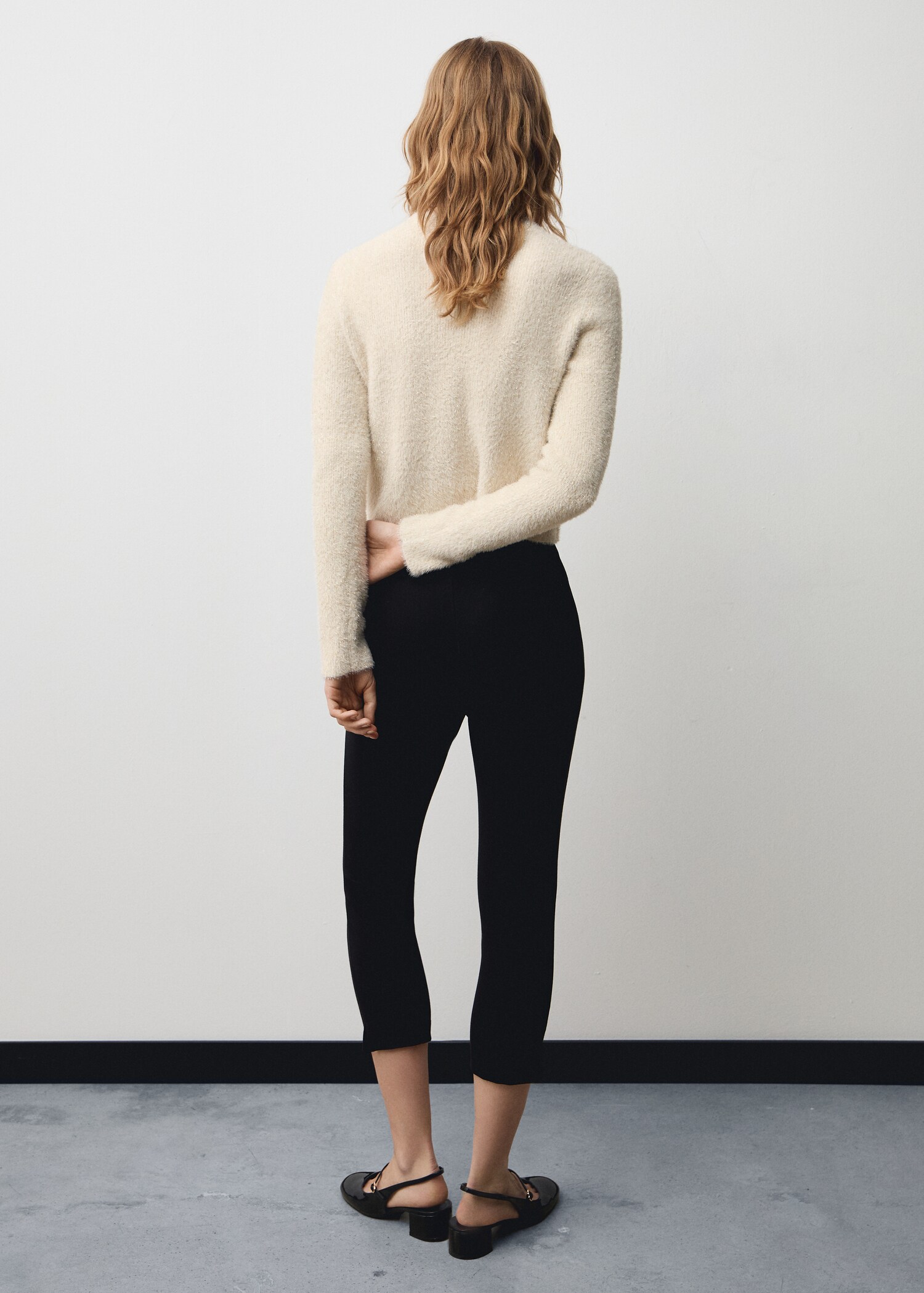 Long-sleeved sweater with glitter detail - Reverse of the article
