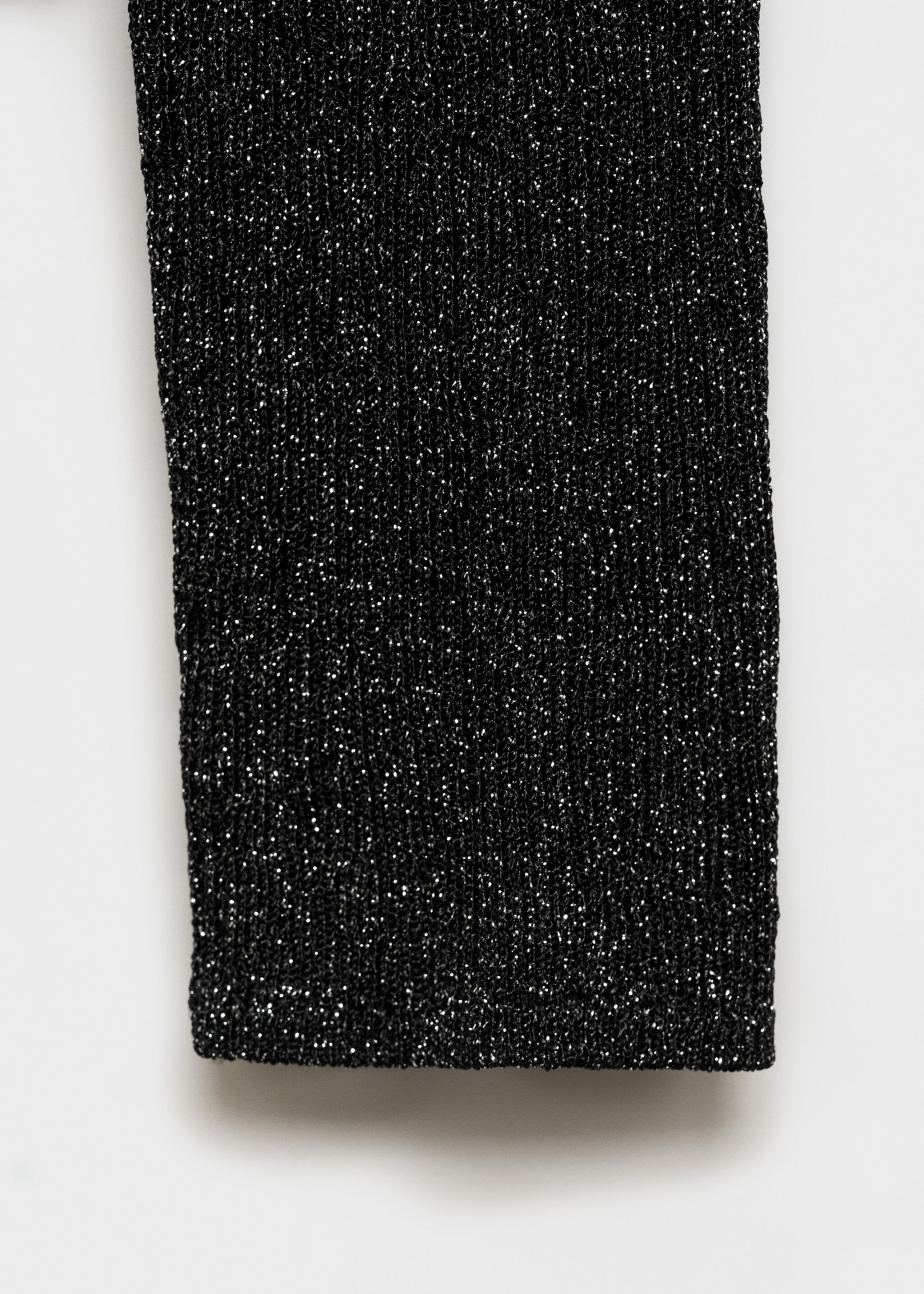 Crewneck lurex sweater - Details of the article 0, Black. Ref: 77019061-00.