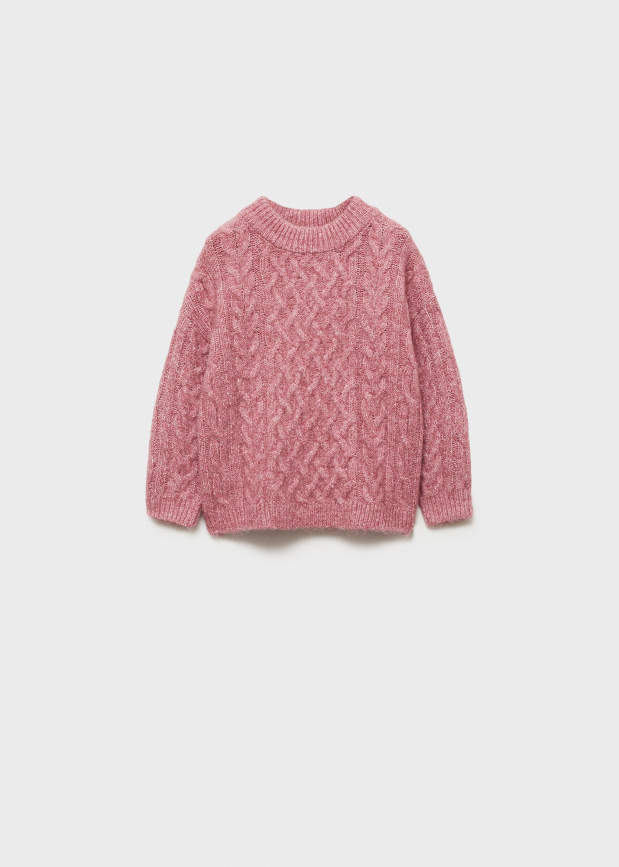 Pull-over maille tressée - Article sans modèle, Cerise. Ref: 77019065-00.
