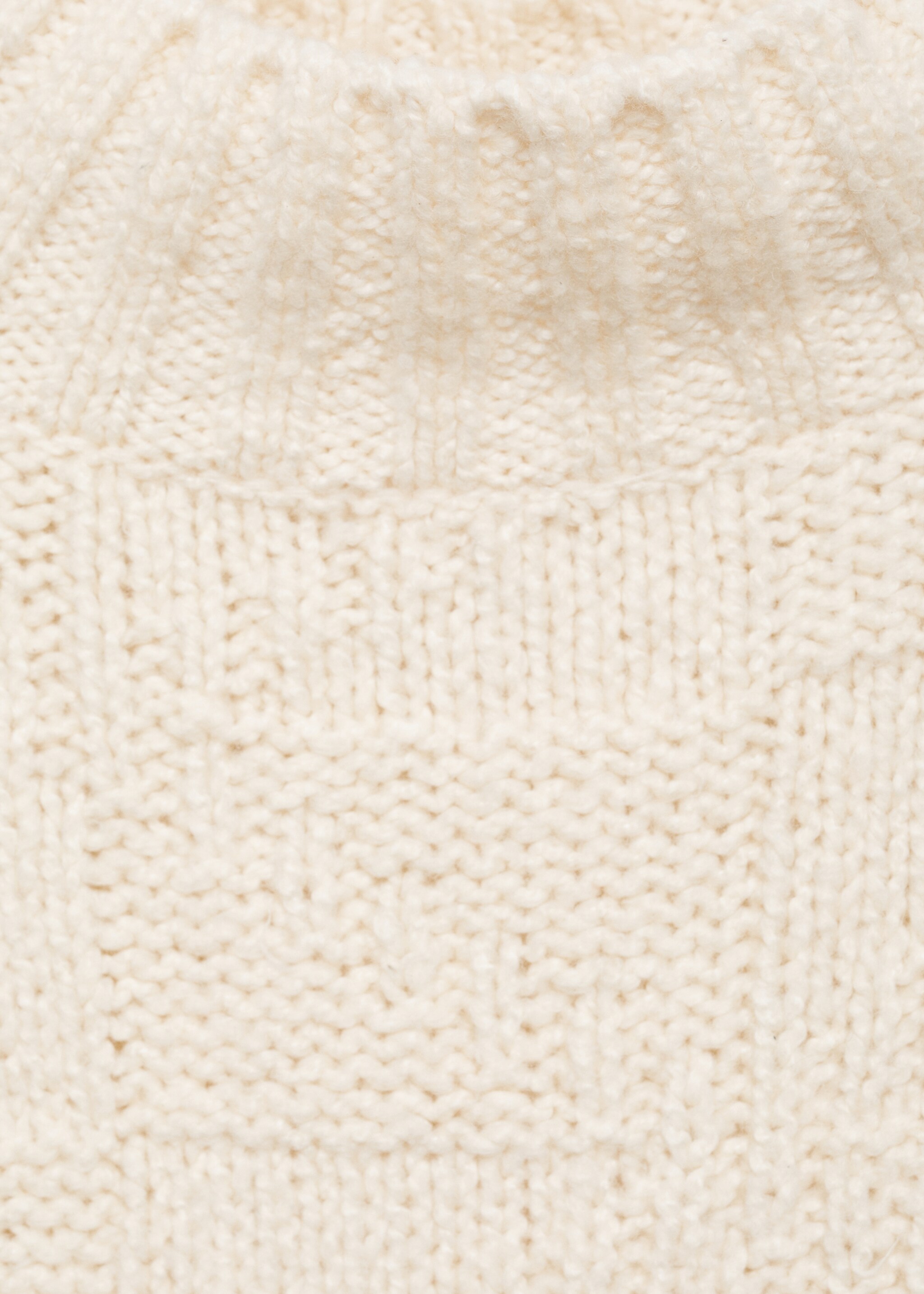 Jersei punt gruixut coll perkins - Detall de l'article 8, Cru. Ref: 77019073-00.