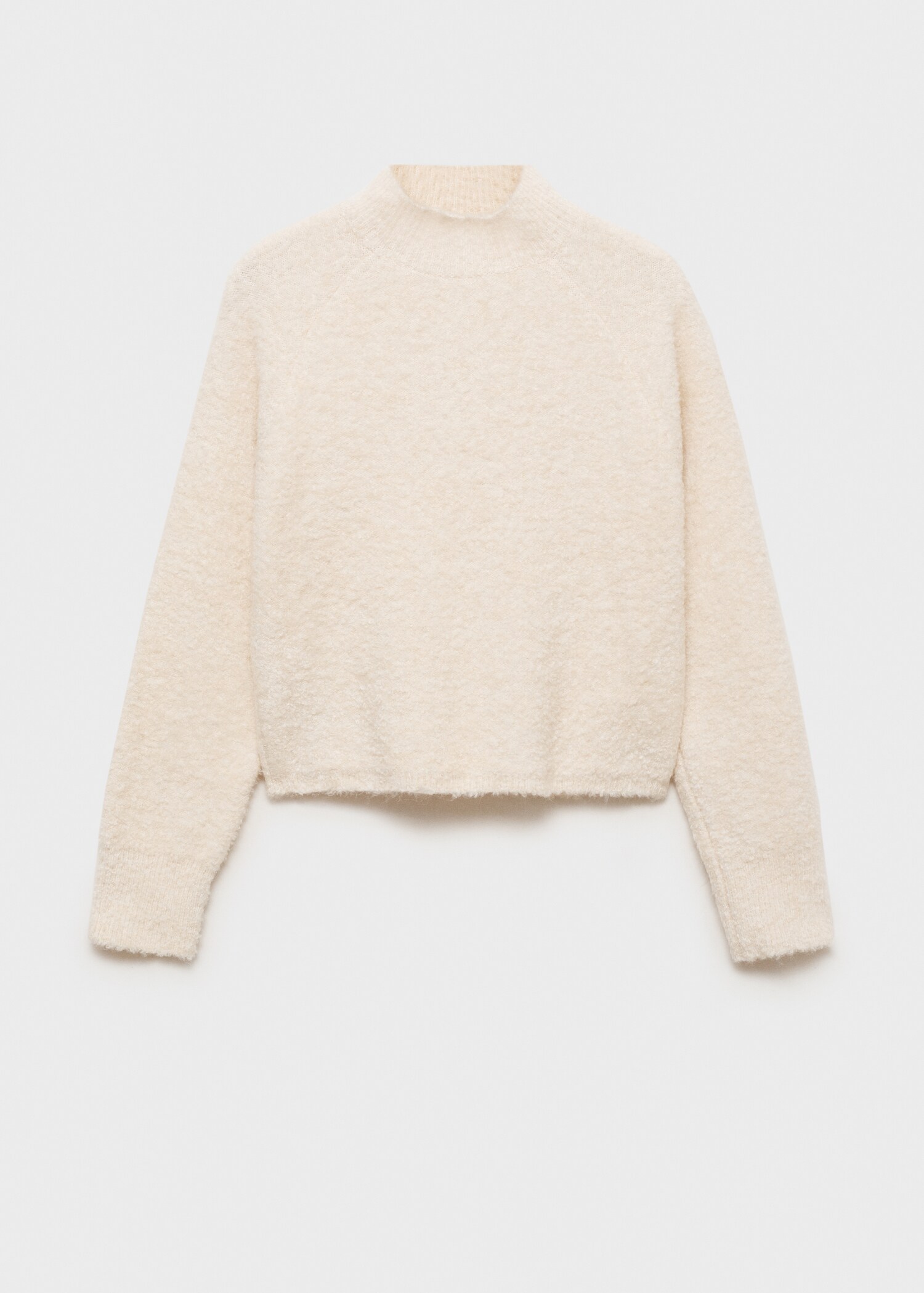 Perkins-neck bouclé sweater - Article without model