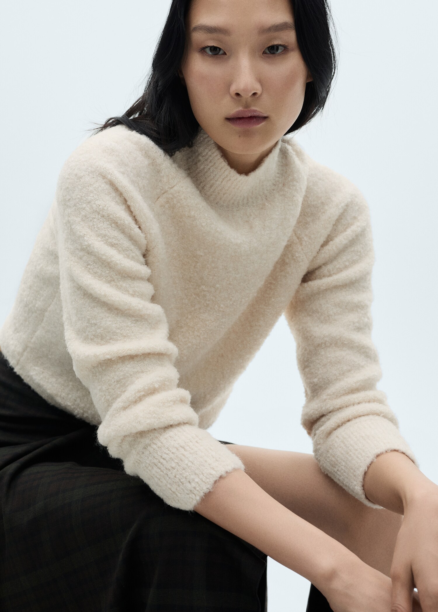 Perkins-neck bouclé sweater - Details of the article 2