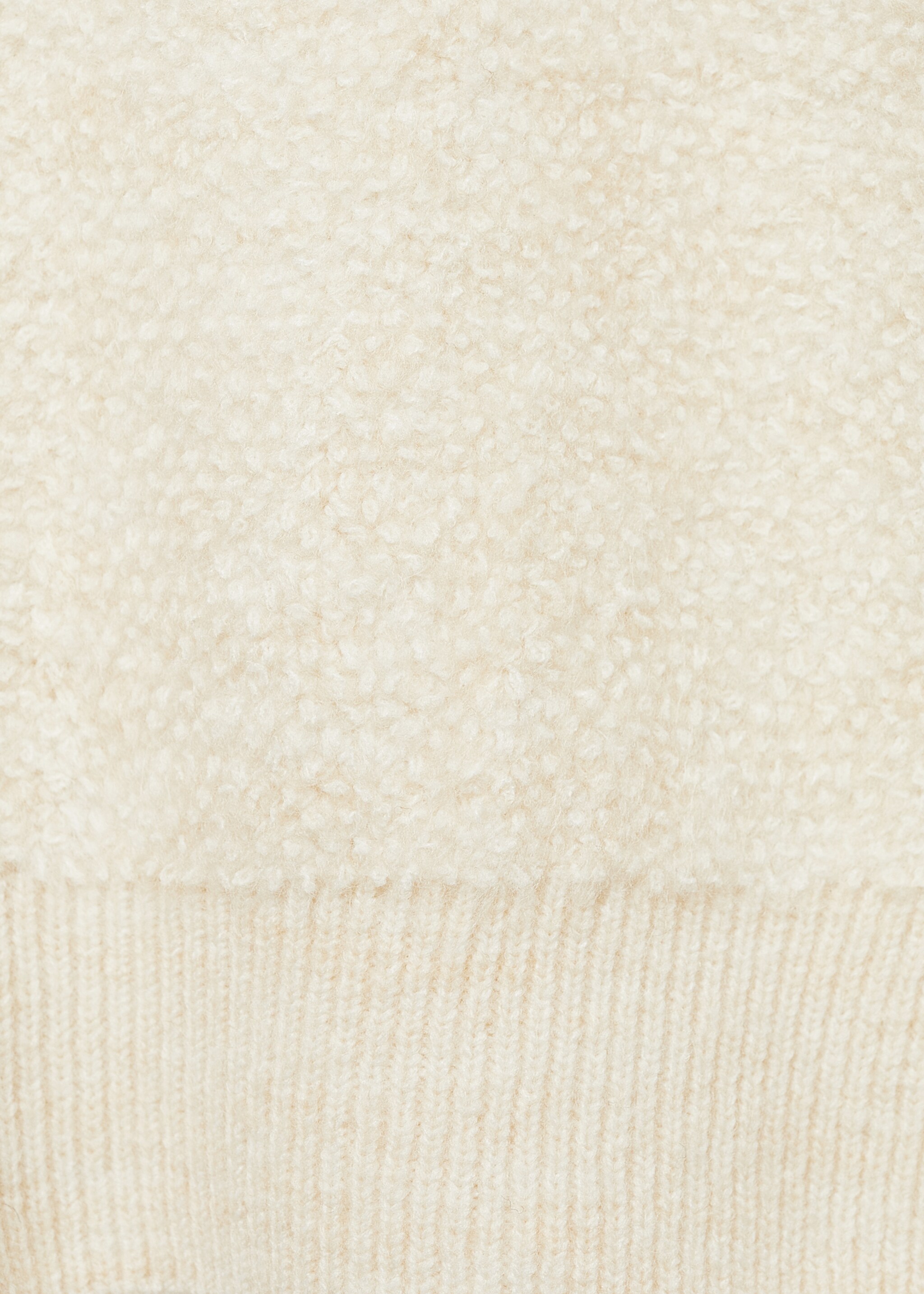 Pull-over empiècements col montant - Détail de l'article 0, Écru. Ref: 77019078-00.