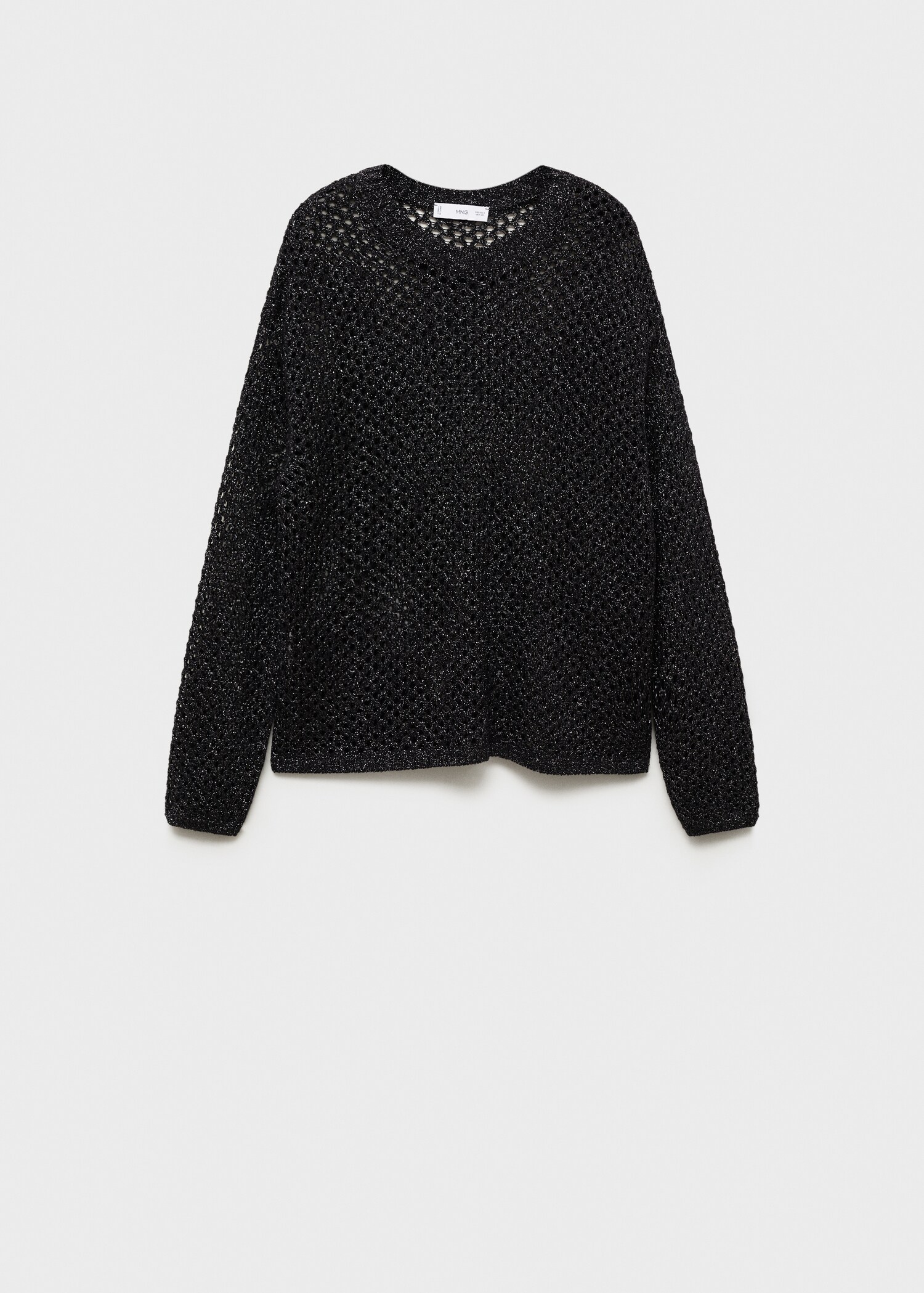 Hålstickad tröja lurex - Artikel utan modell