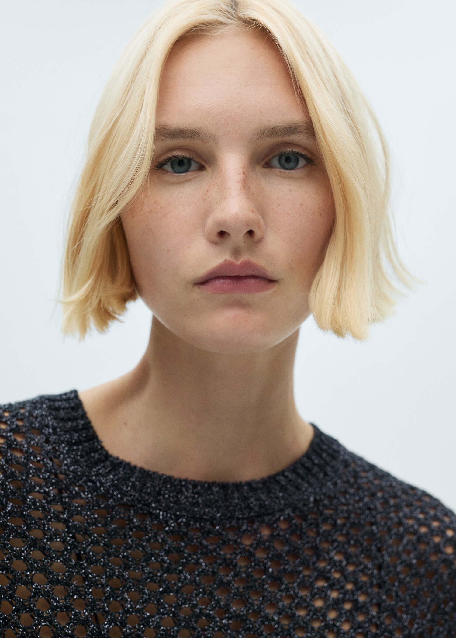 Hålstickad tröja lurex - Detaljer om artikeln 1