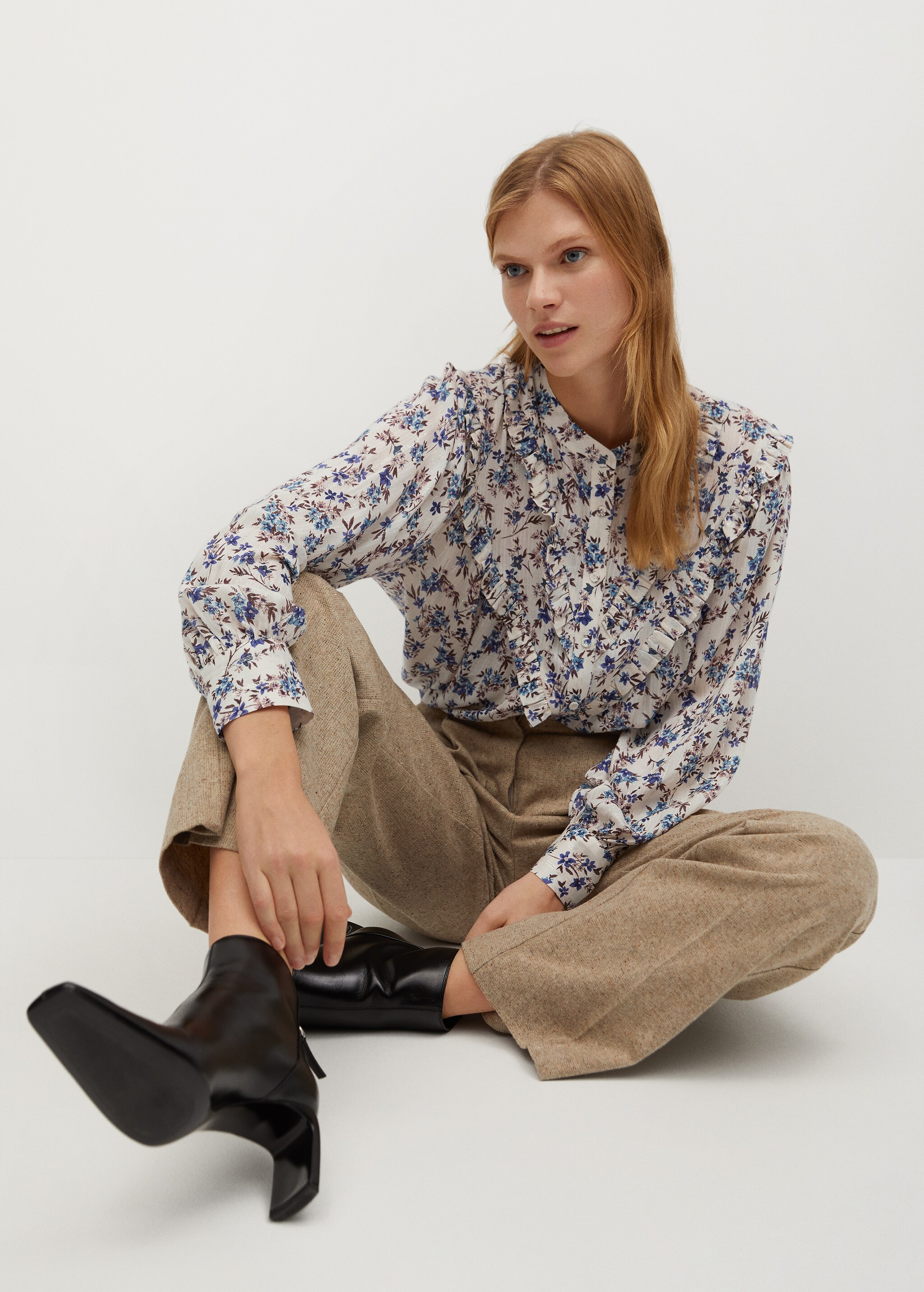 Blusa fluida estampado floral - Detalle del artículo 3