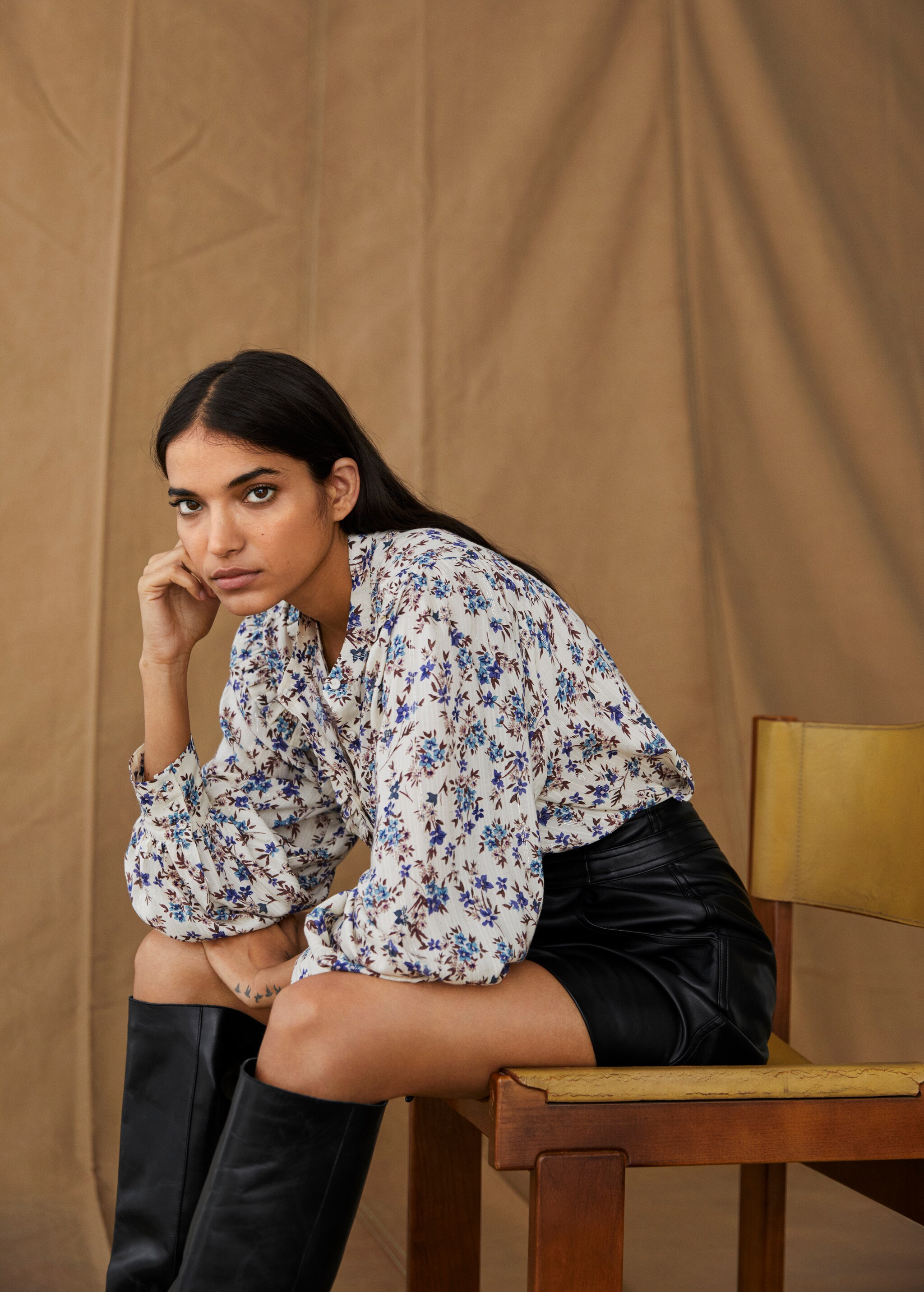 Blusa fluida estampado floral - Detalle del artículo 5