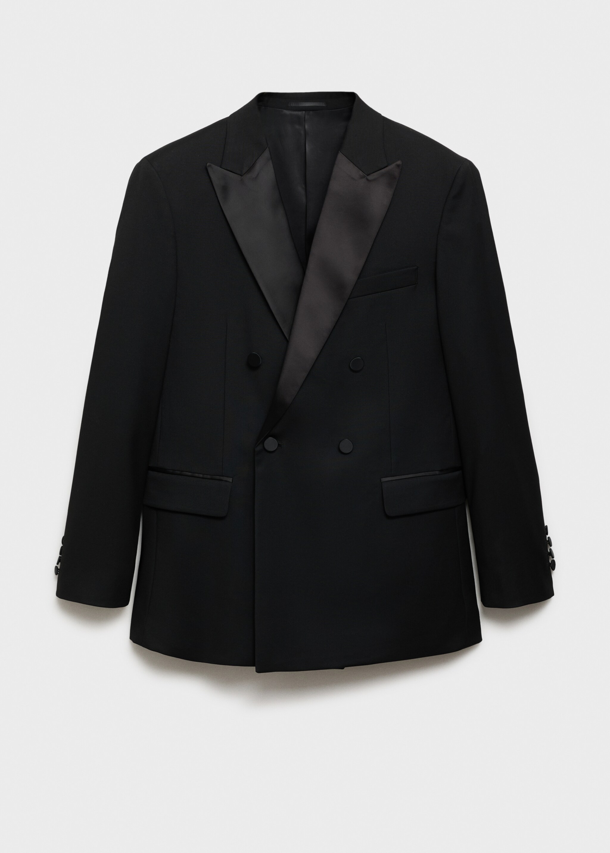 Americana vestit smoking slim fit - Article sense model, Negre. Ref: 77019229-00.