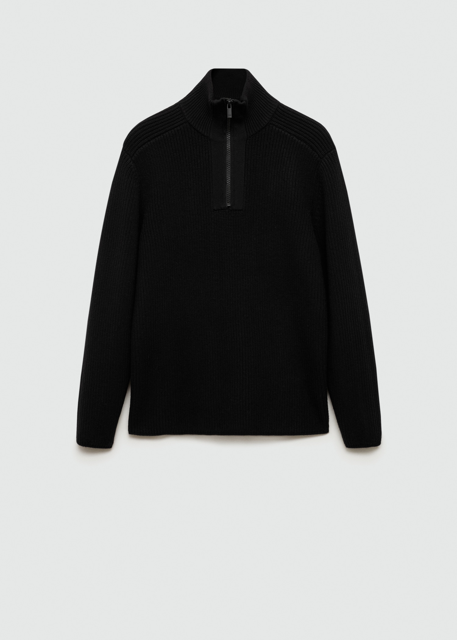 Zip-Pullover aus atmungsaktivem Coolmax®-Wollgemisch - Artikel ohne Model