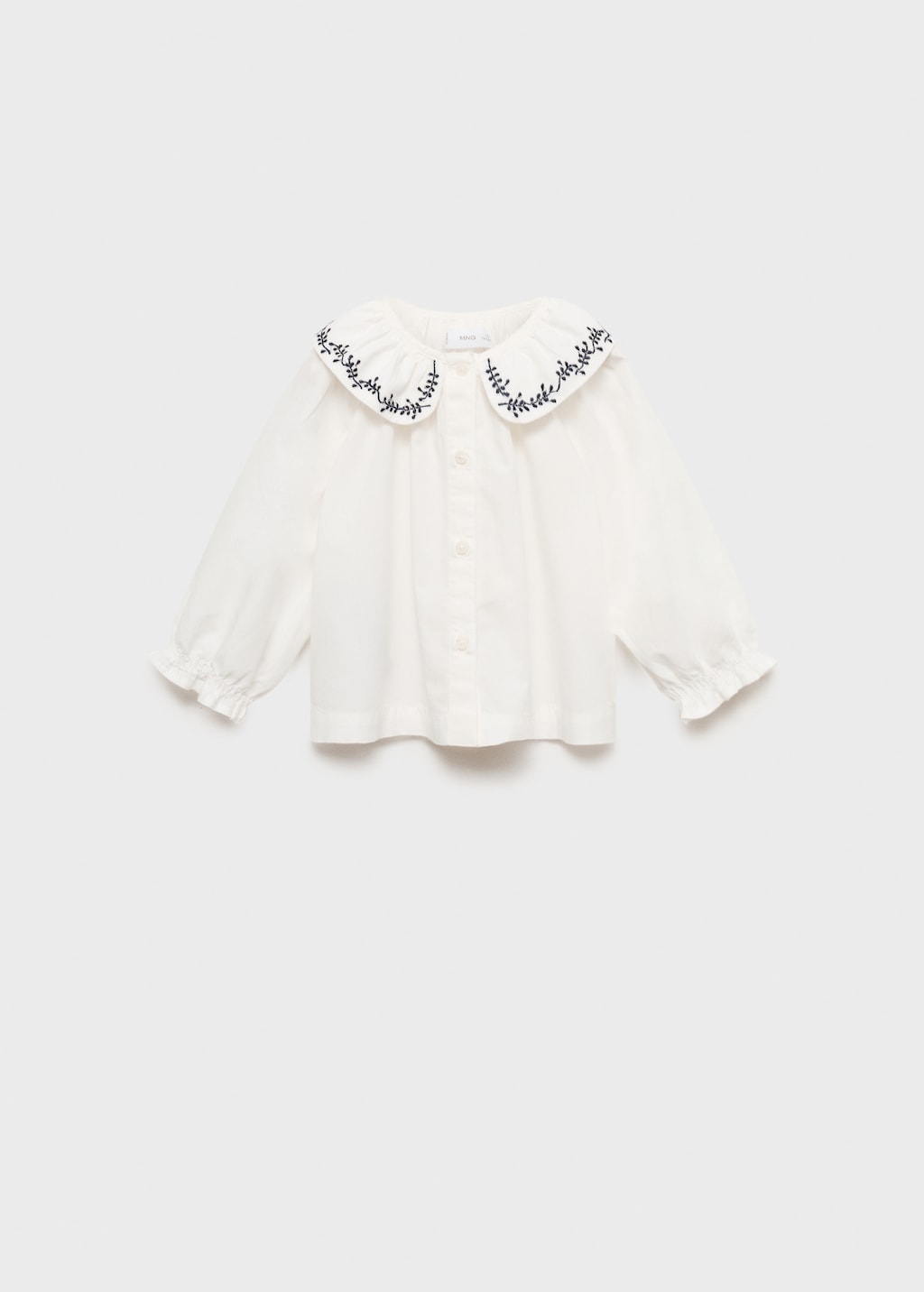 camisa cuello babydoll mango