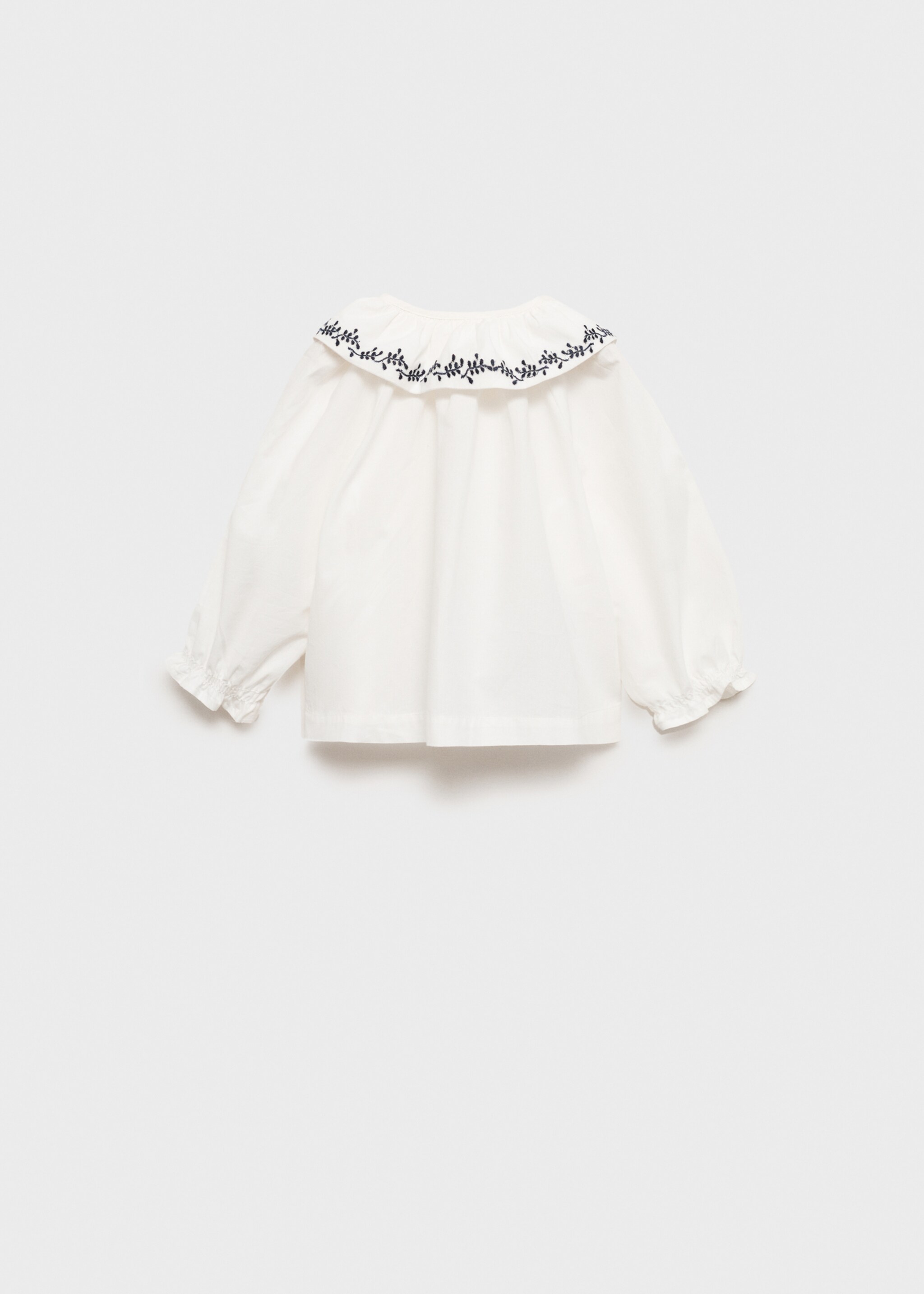 Bluza s izvezenim babydoll ovratnikom - Stražnji dio artikla