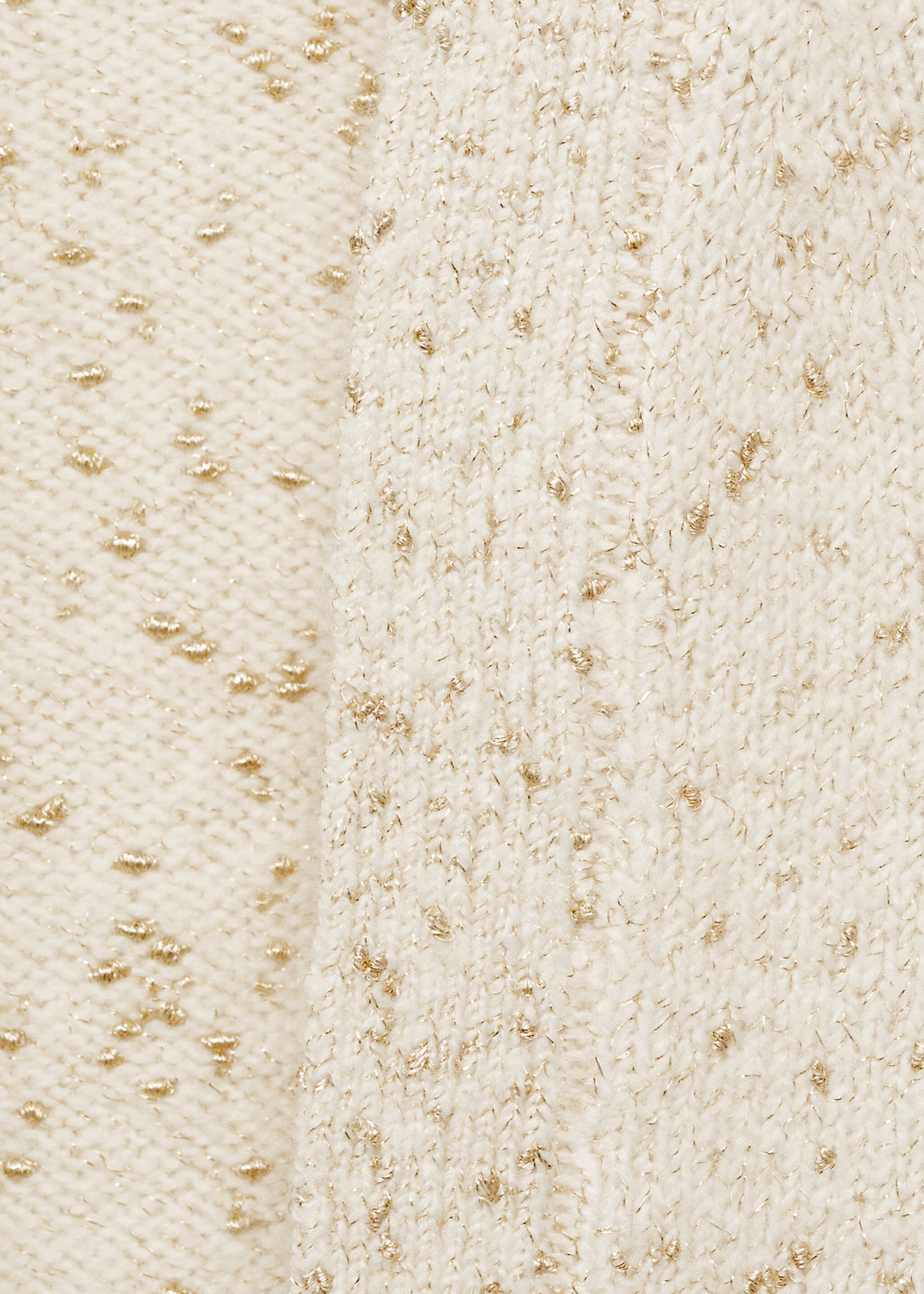 Cardigan maille ajourée - Détail de l'article 8, Écru. Ref: 77019245-00.