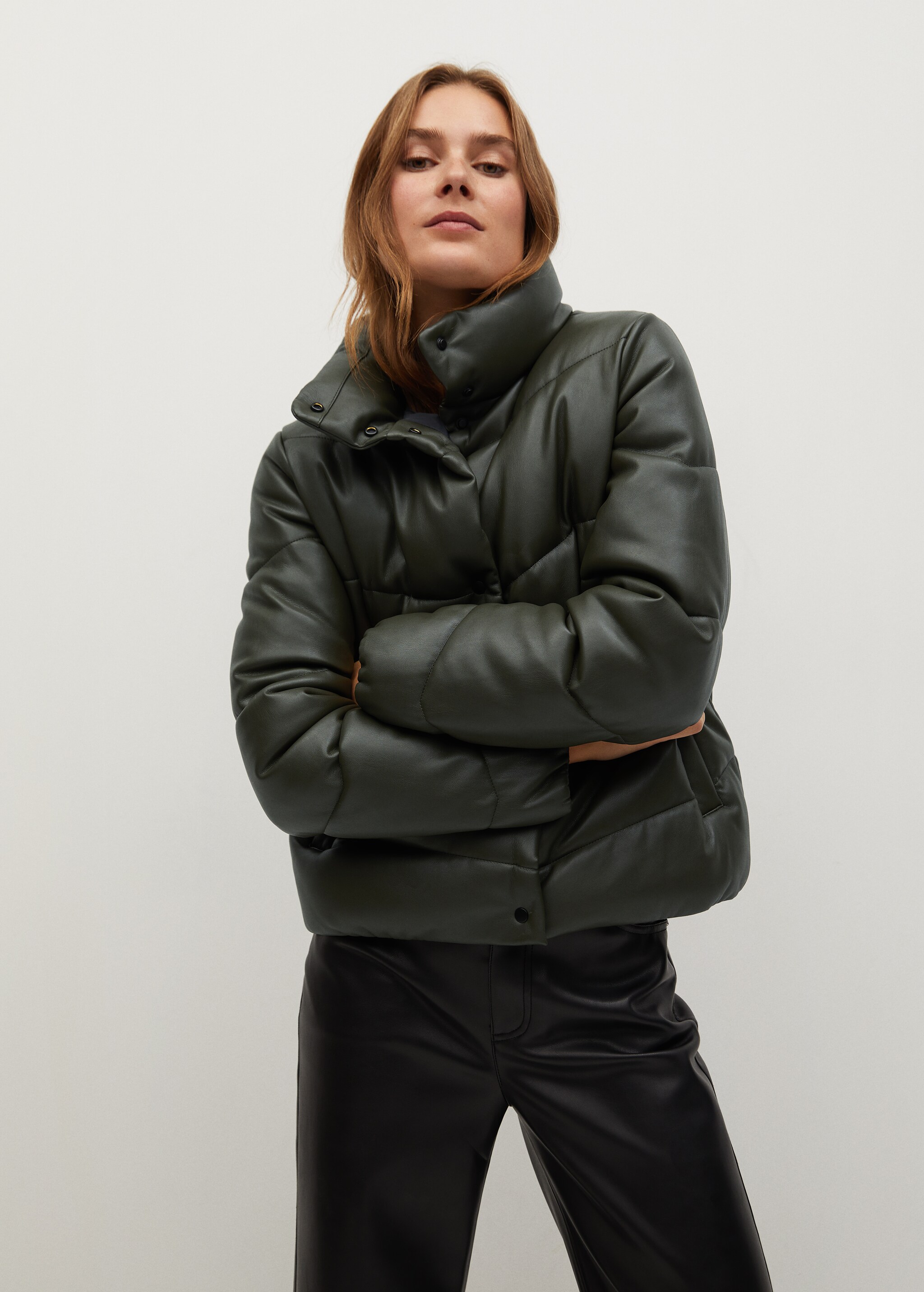 Anorak acolchado efecto piel - Detalle del artículo 4