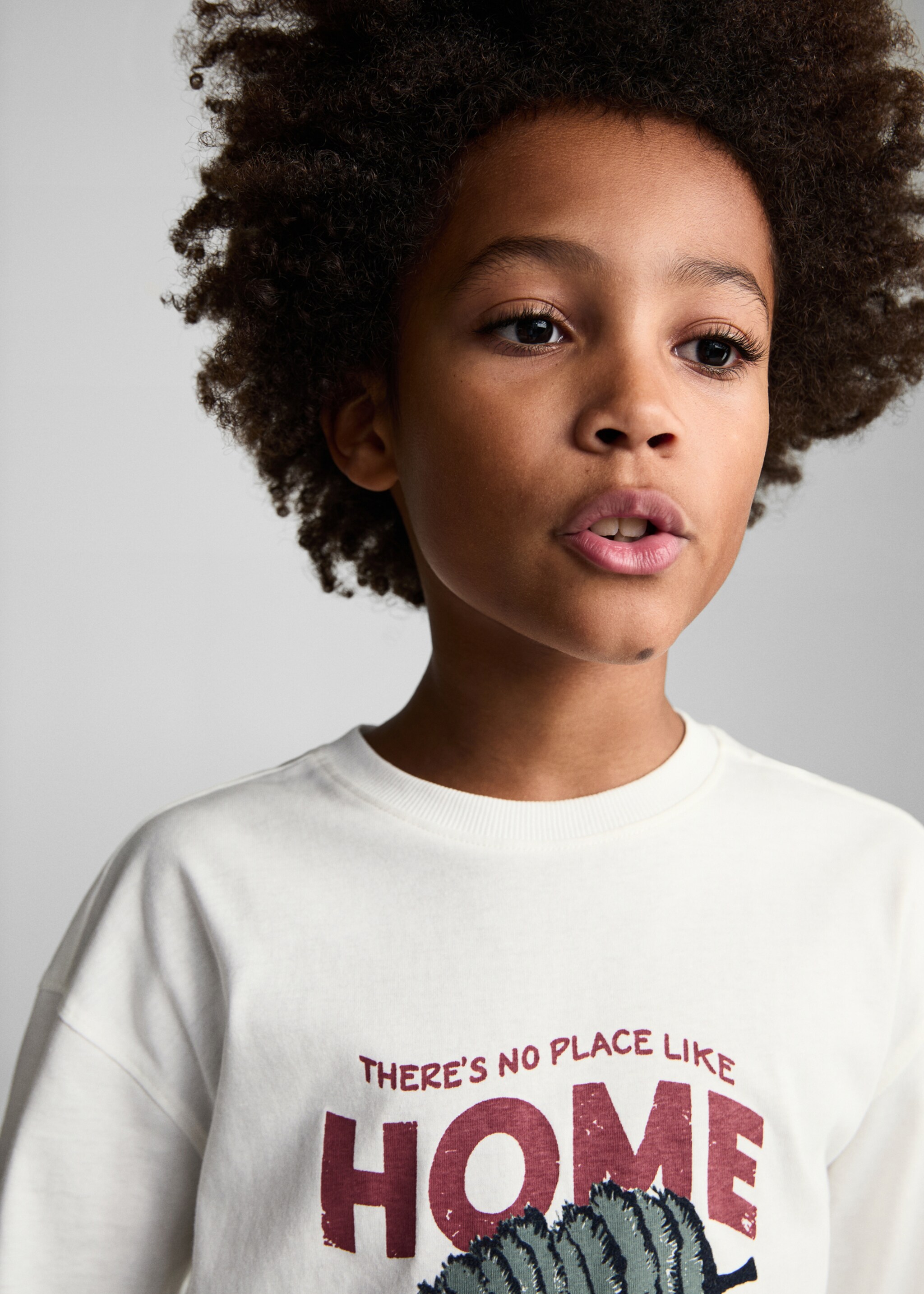 Printed long sleeve t-shirt - Details of the article 1, Off White. Ref: 77019408-00.