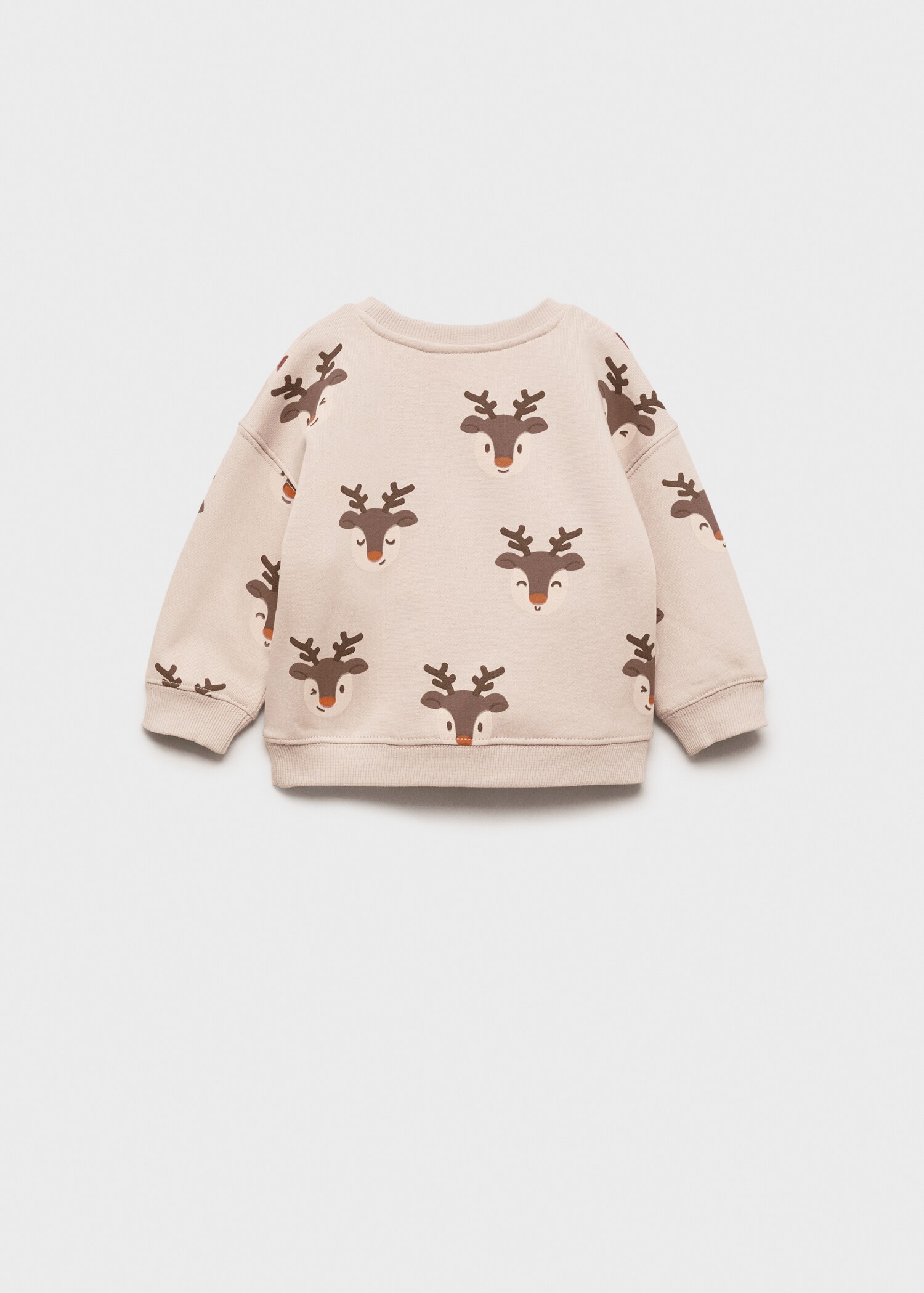 Sudadera estampada renos - Reverso del artículo