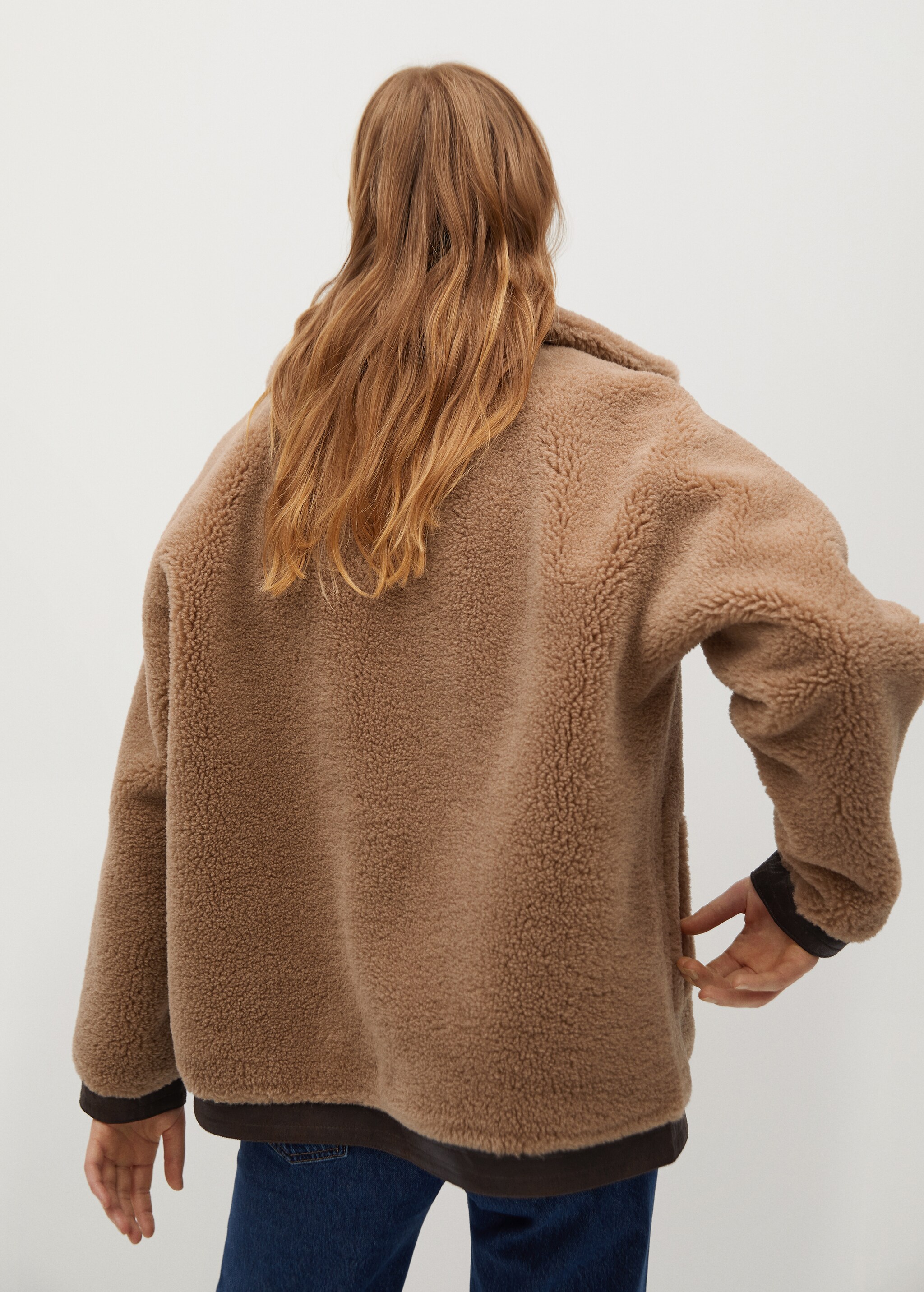 Chaqueta borreguito reversible - Reverso del artículo