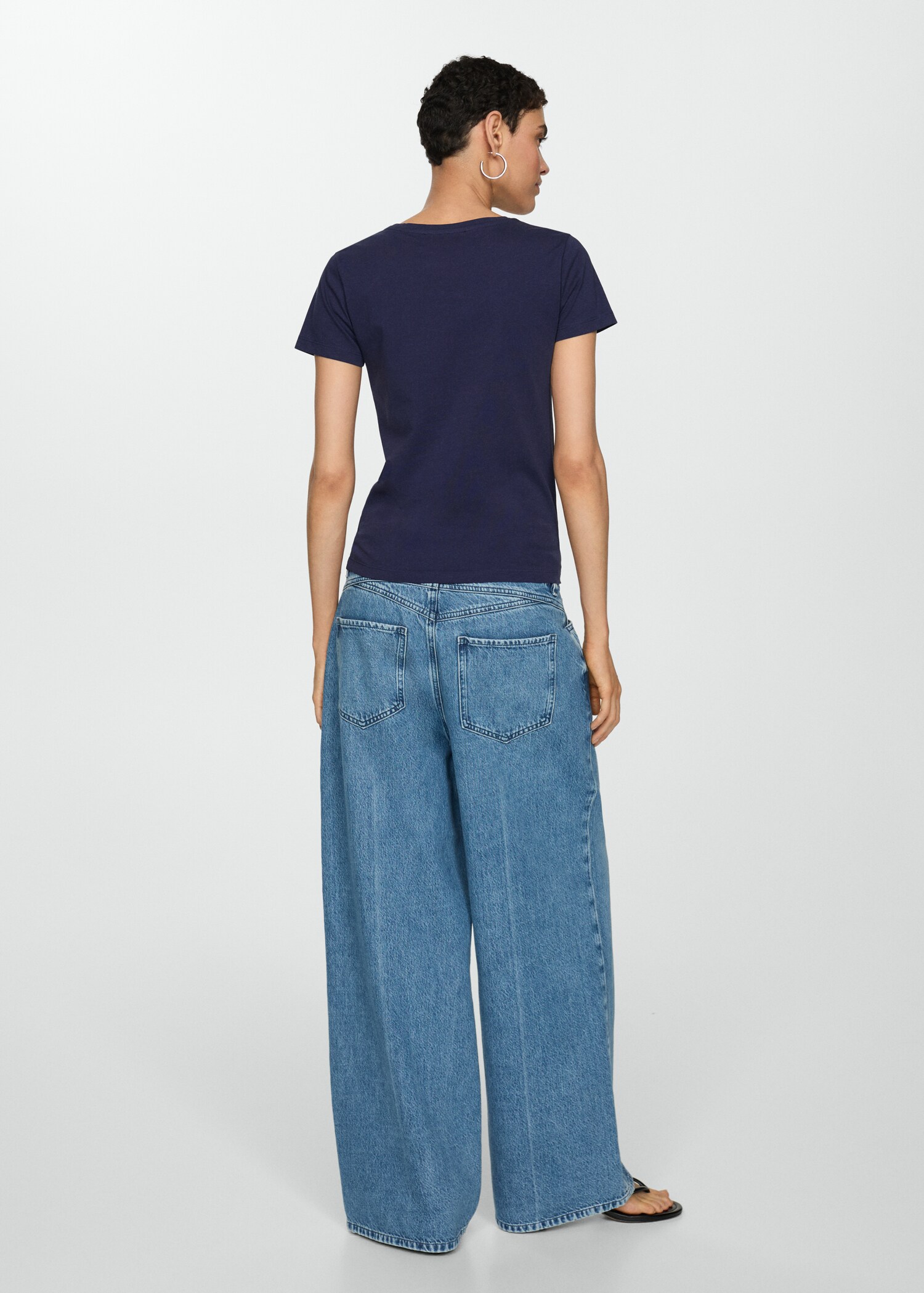 Metallic logo T-shirt - Reverse of the article