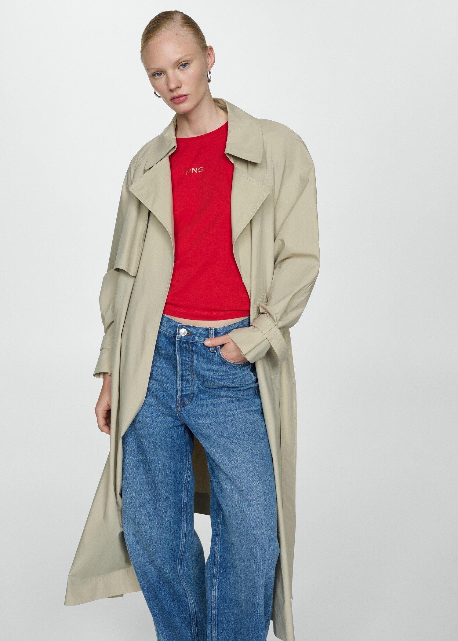 Metallic logo T-shirt - Medium plane