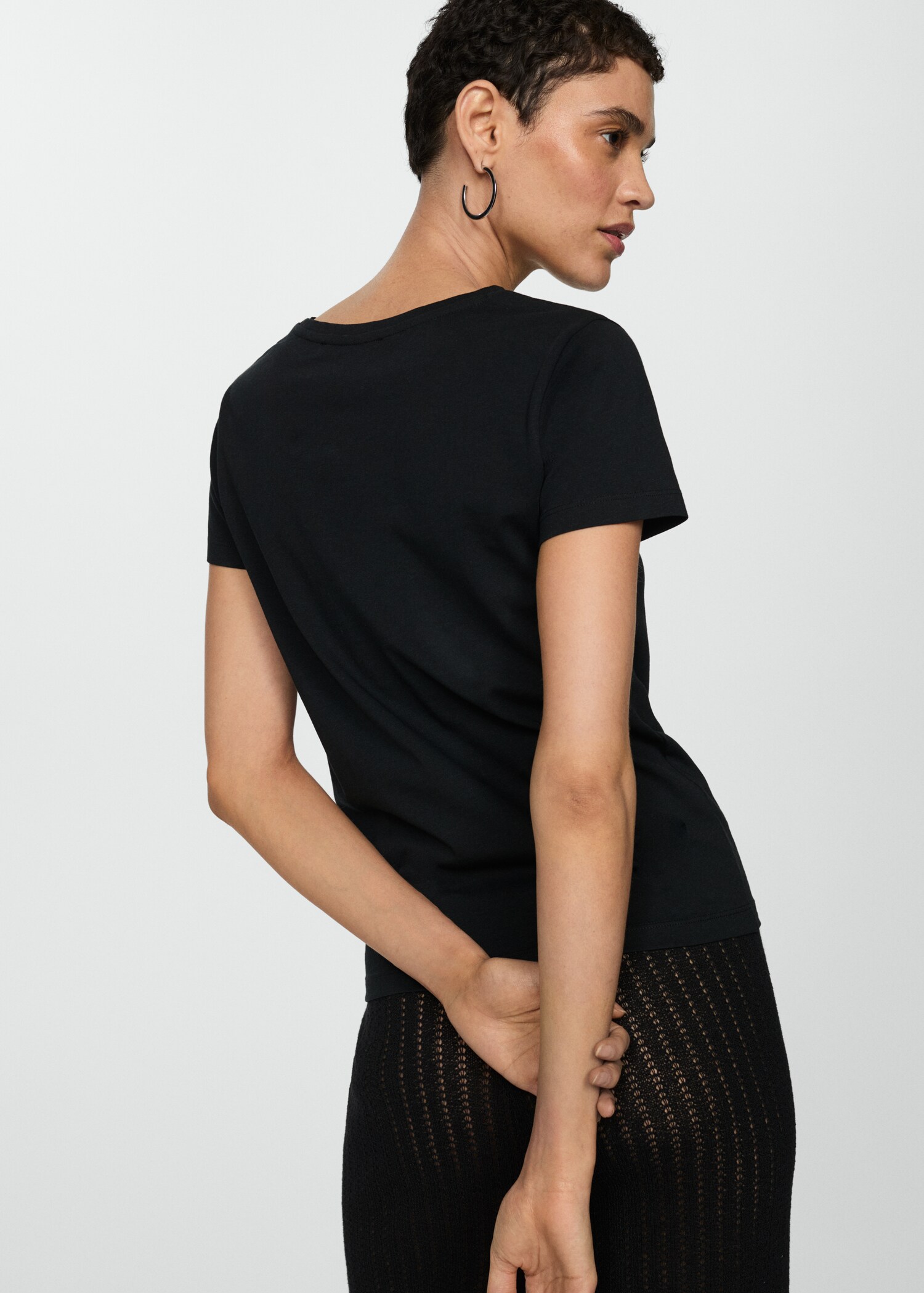 Metallic logo T-shirt - Reverse of the article