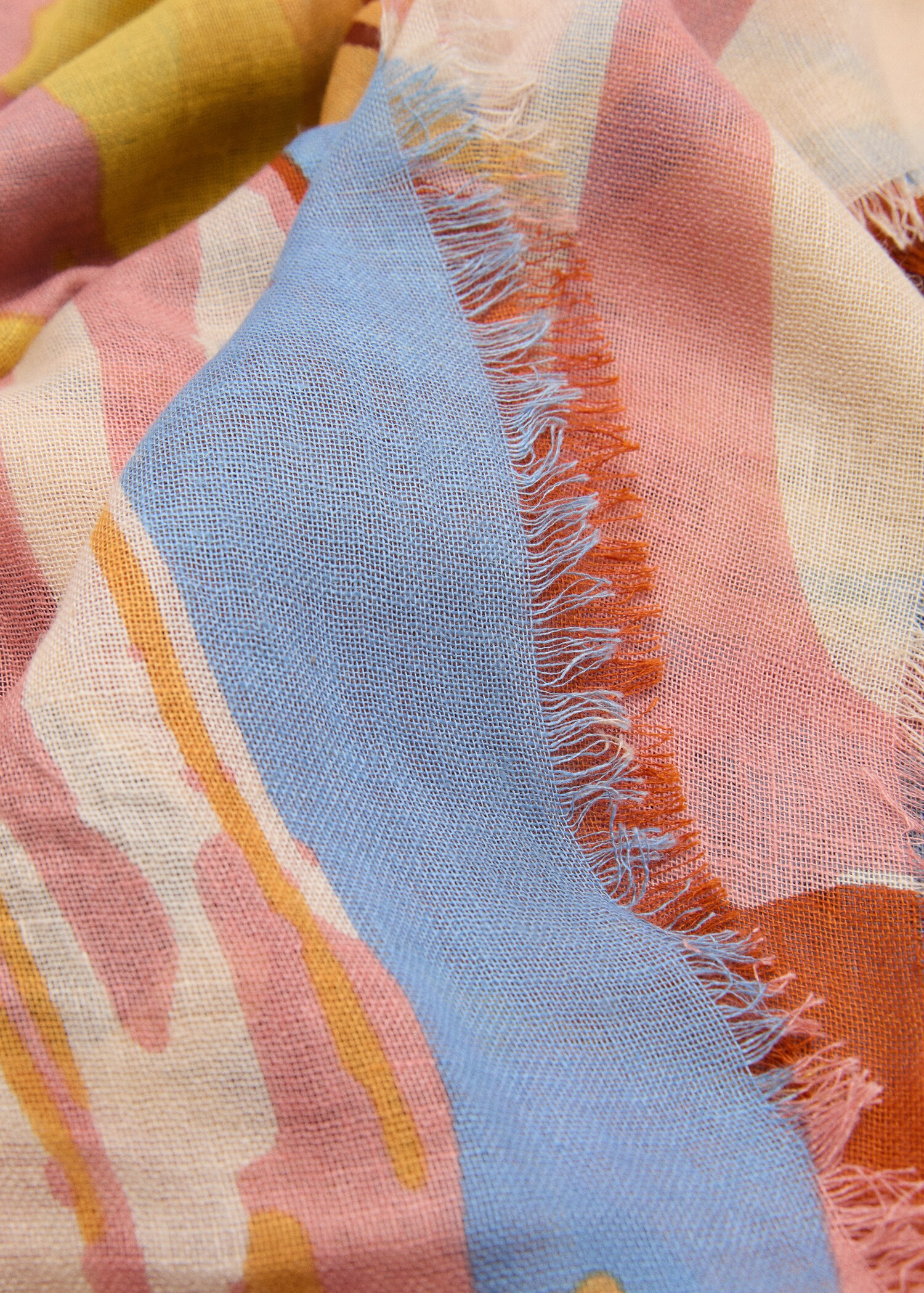 Printed scarf - Medium plane