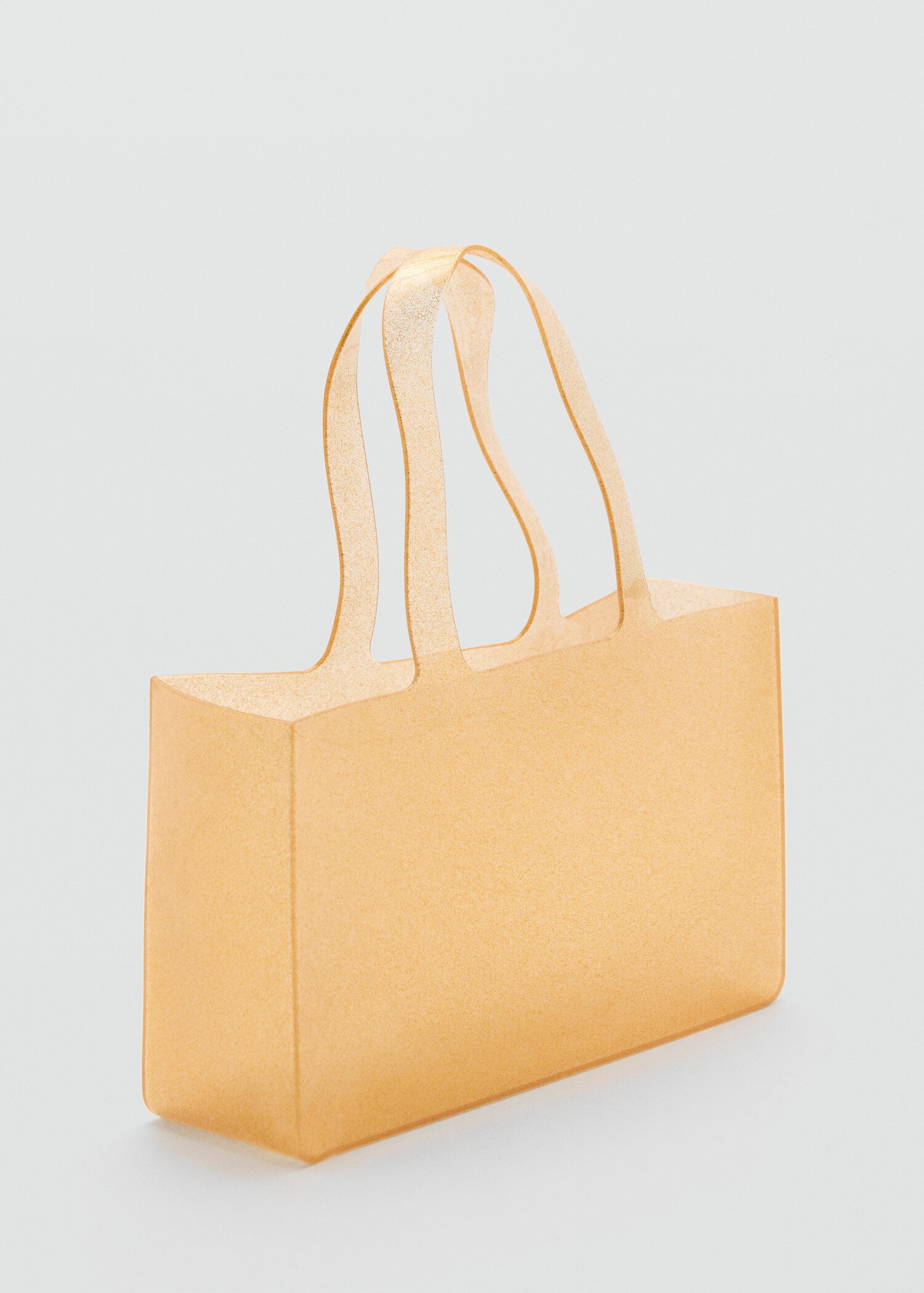 Semi-transparent shiny bag - Medium plane
