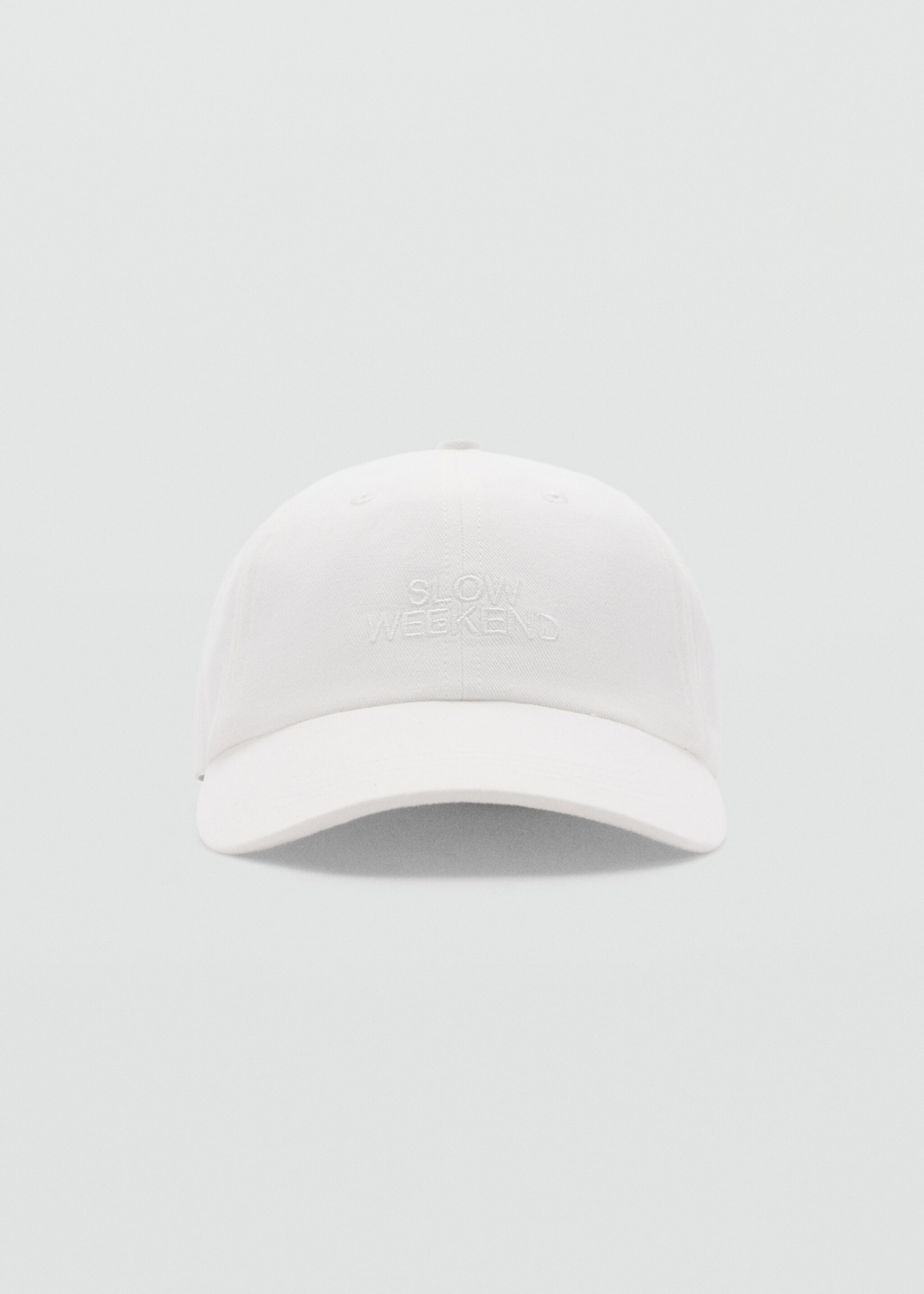Embroidered message cap - Medium plane