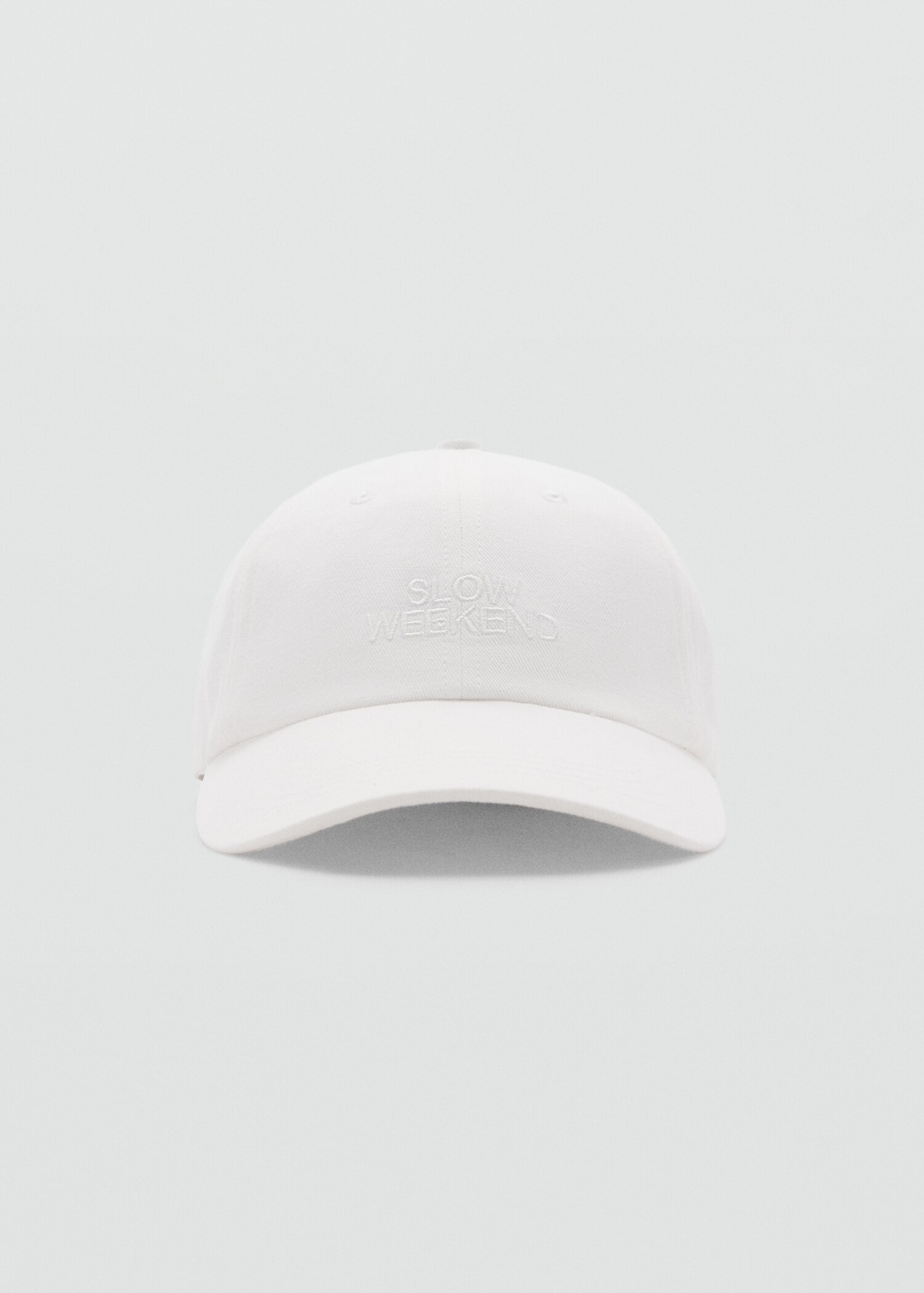 Embroidered message cap - Medium plane