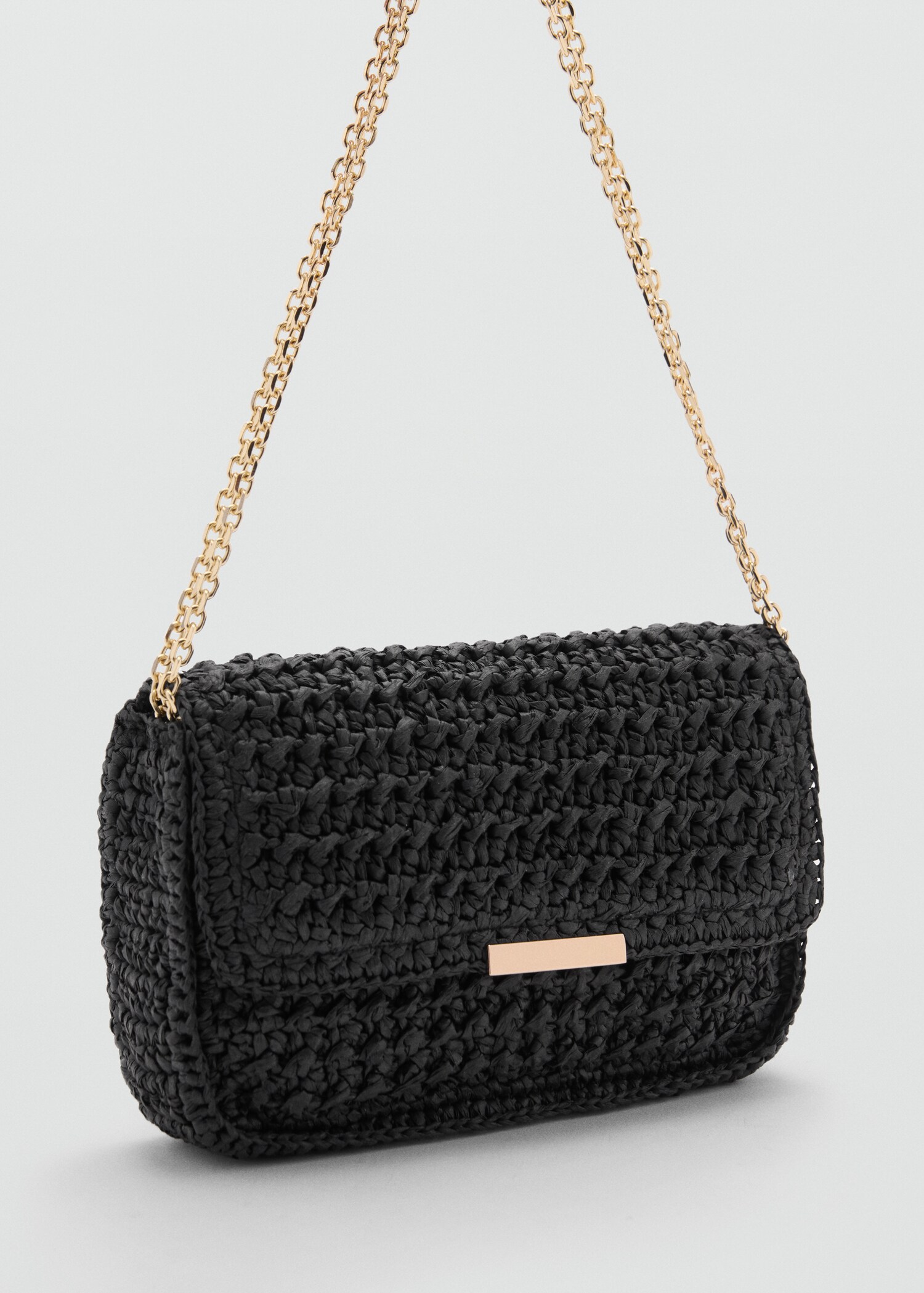 Natural fibre shoulder bag - Medium plane