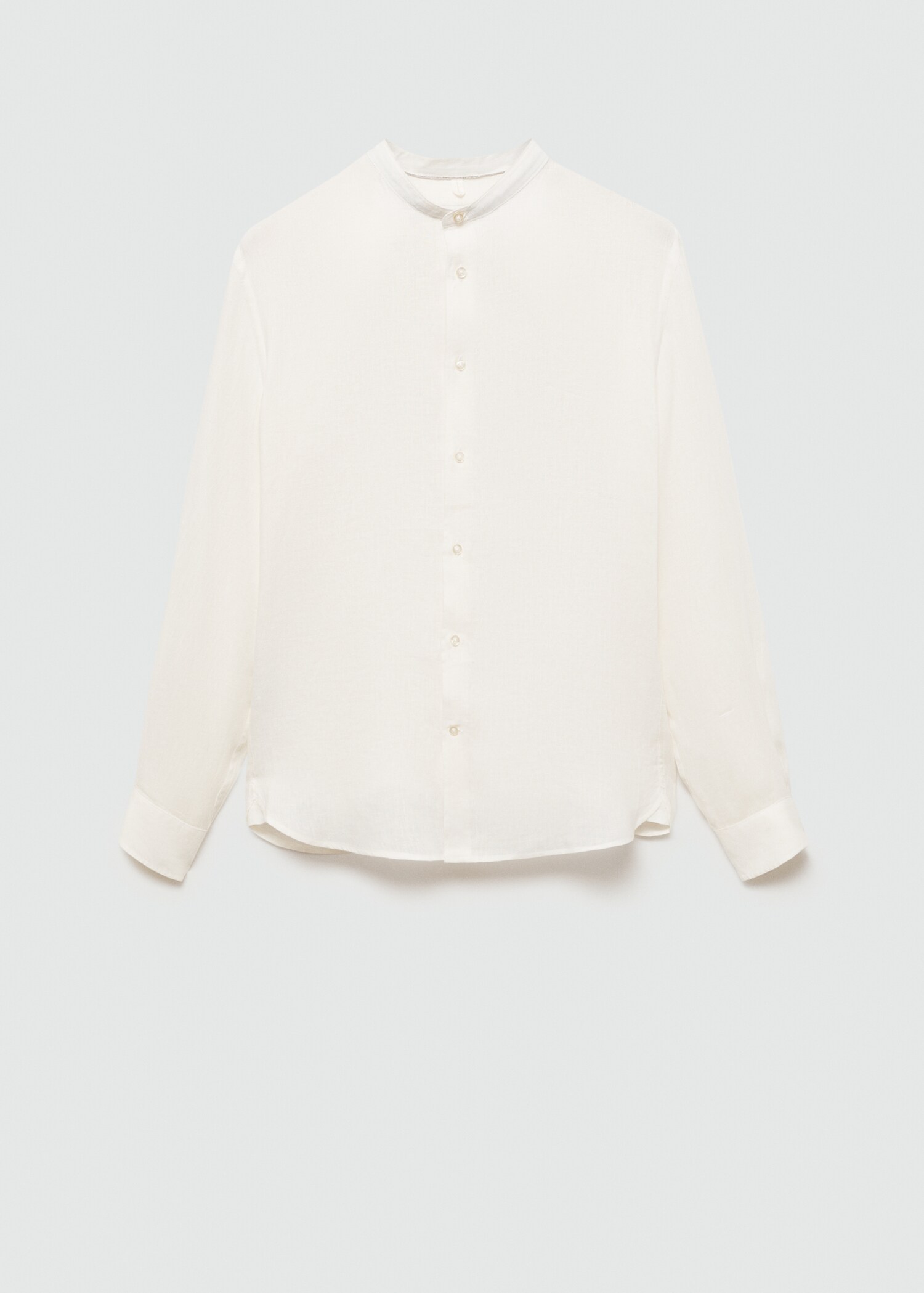 100% linen Mao collar shirt - Article without model