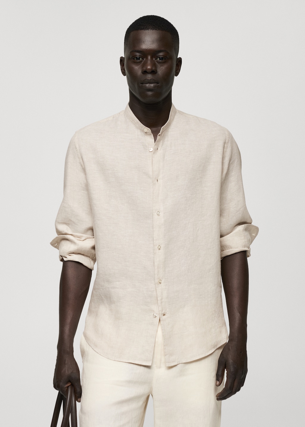 人文 C.O.B. Italian Collar Shirt 人文 C.O.B. Italian Collar Shirt 01100_C6407I285_IF_5.jpg
