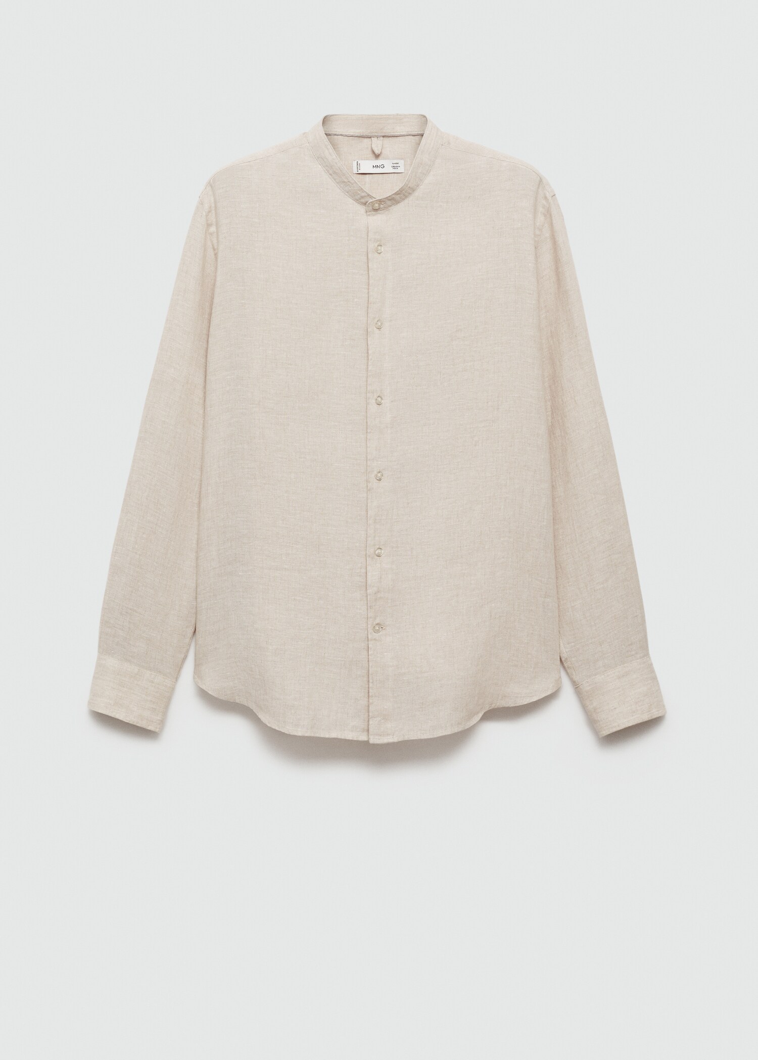 100% linen Mao collar shirt - Article without model