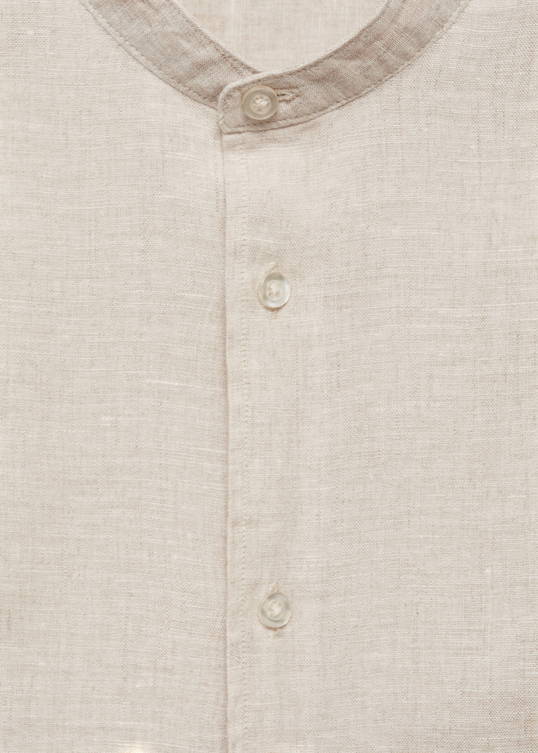 Camisa 100% lino cuello mao - Detalle del artículo 8