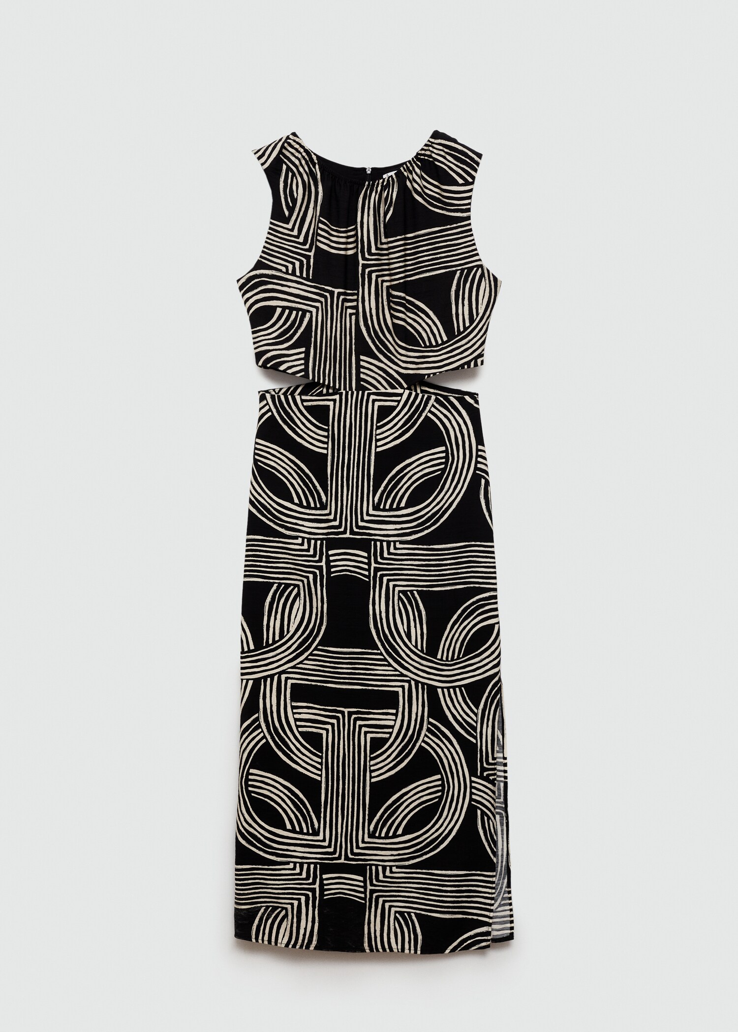 Printed dress with openings - Article without model