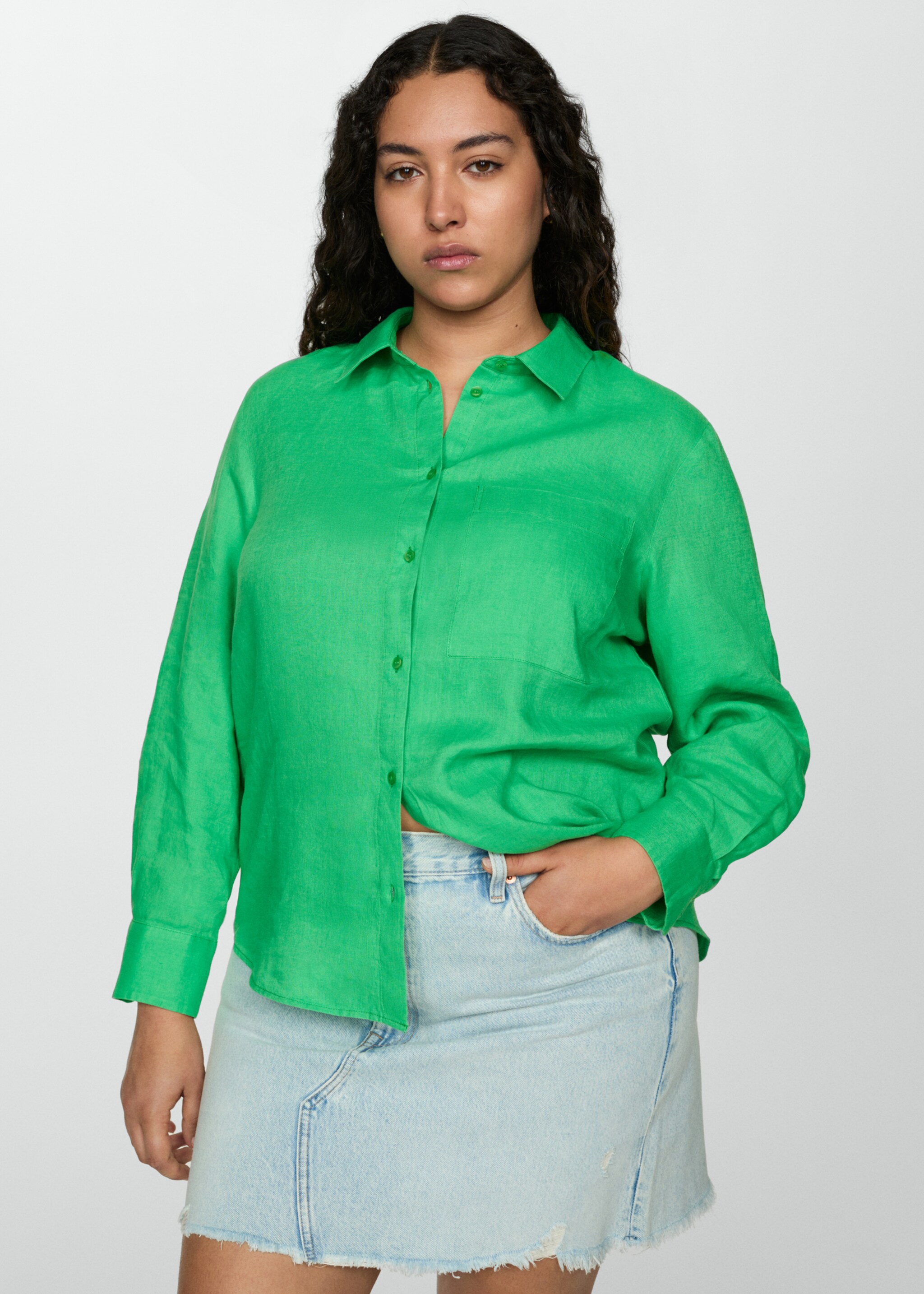Camisa linho bolso - Pormenor do artigo 5