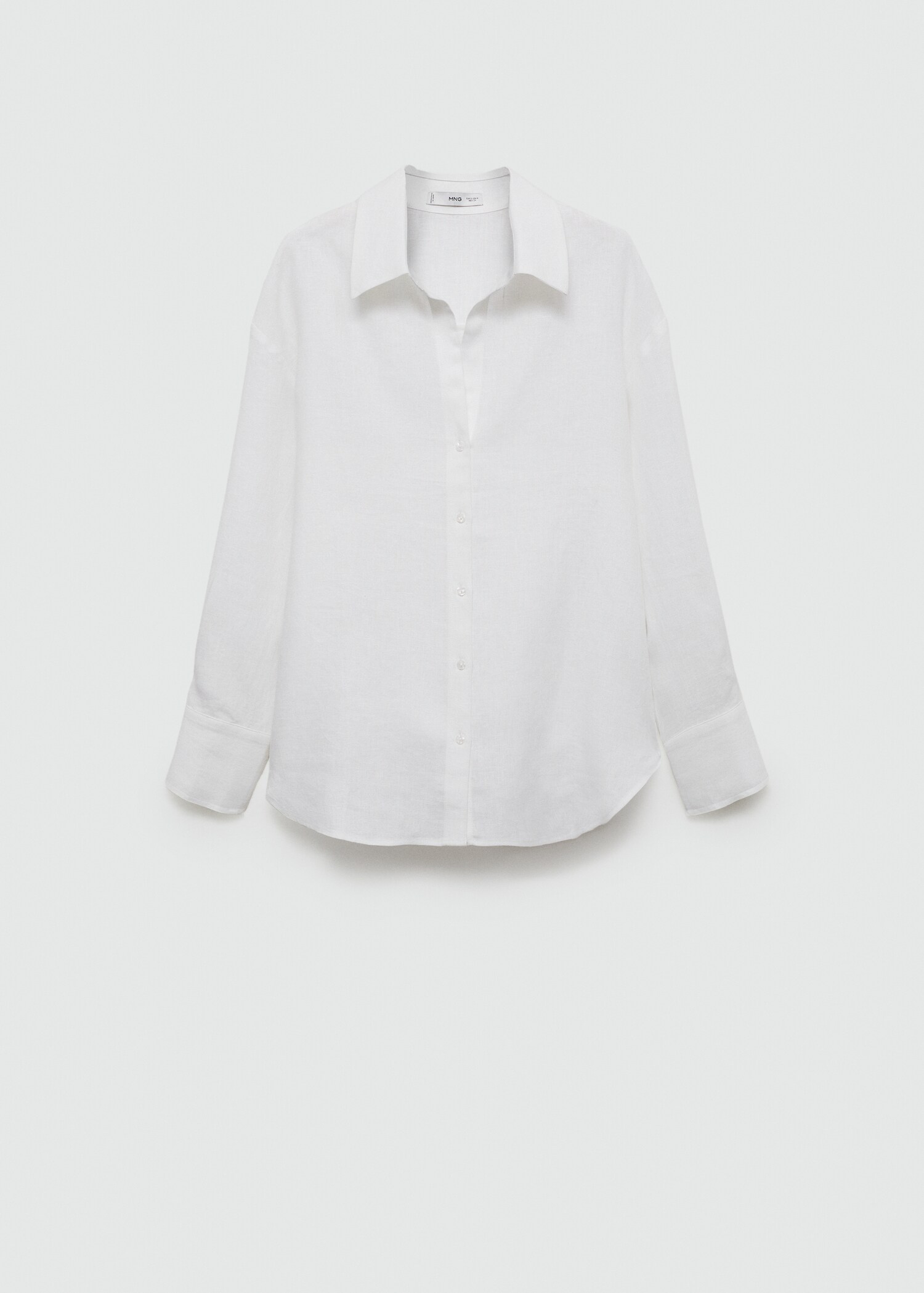 100% linen long-sleeved shirt - Article without model
