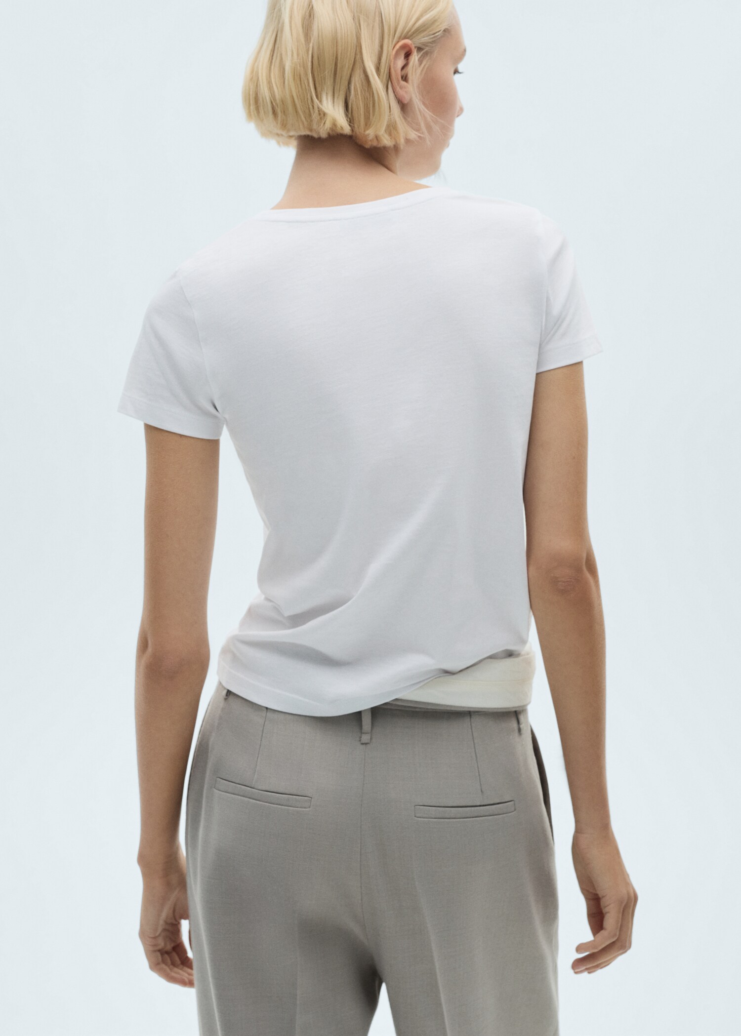 Logo cotton T-shirt - Reverse of the article