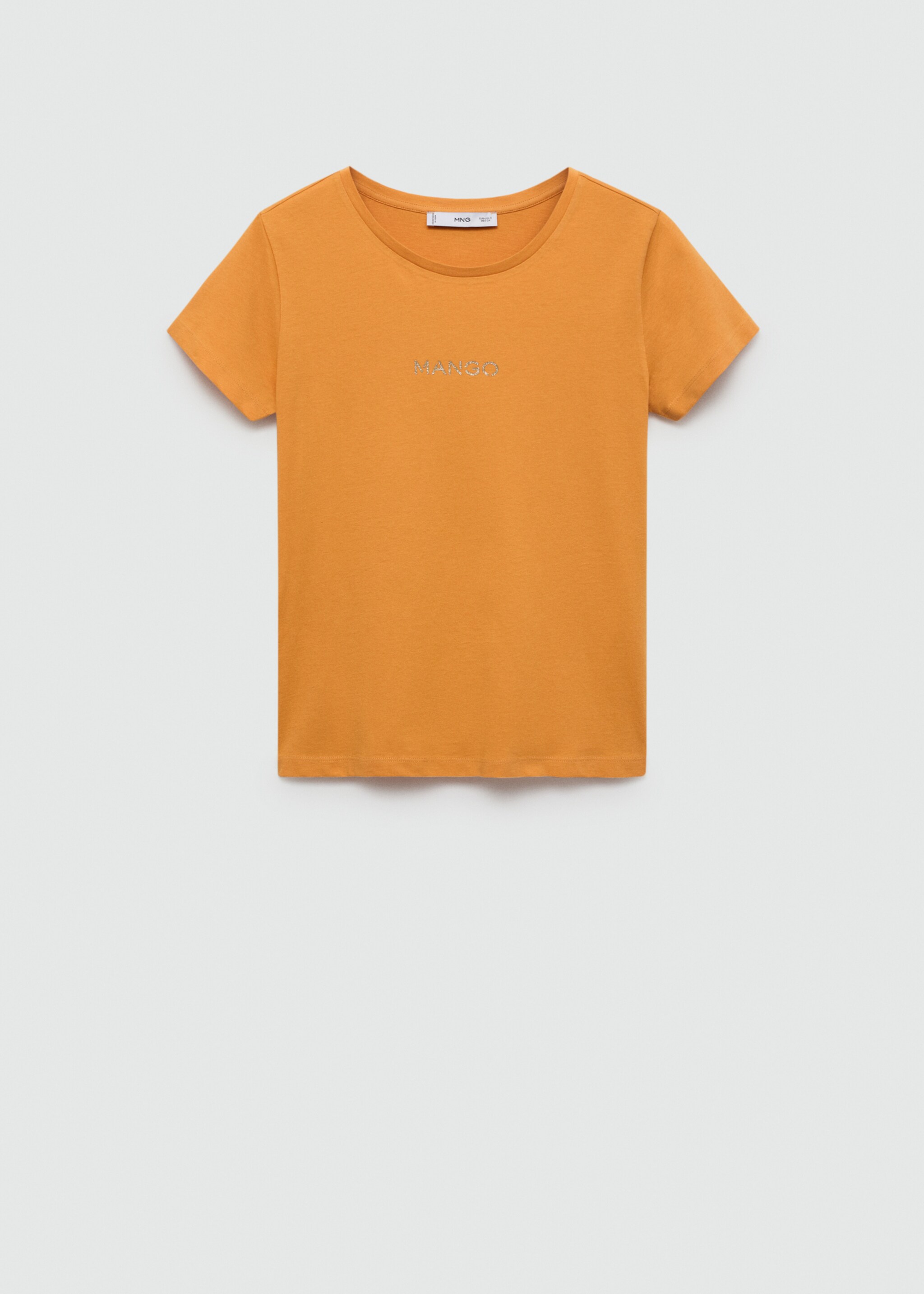 Logo cotton T-shirt - Article without model, Mustard. Ref: 77020354-00.
