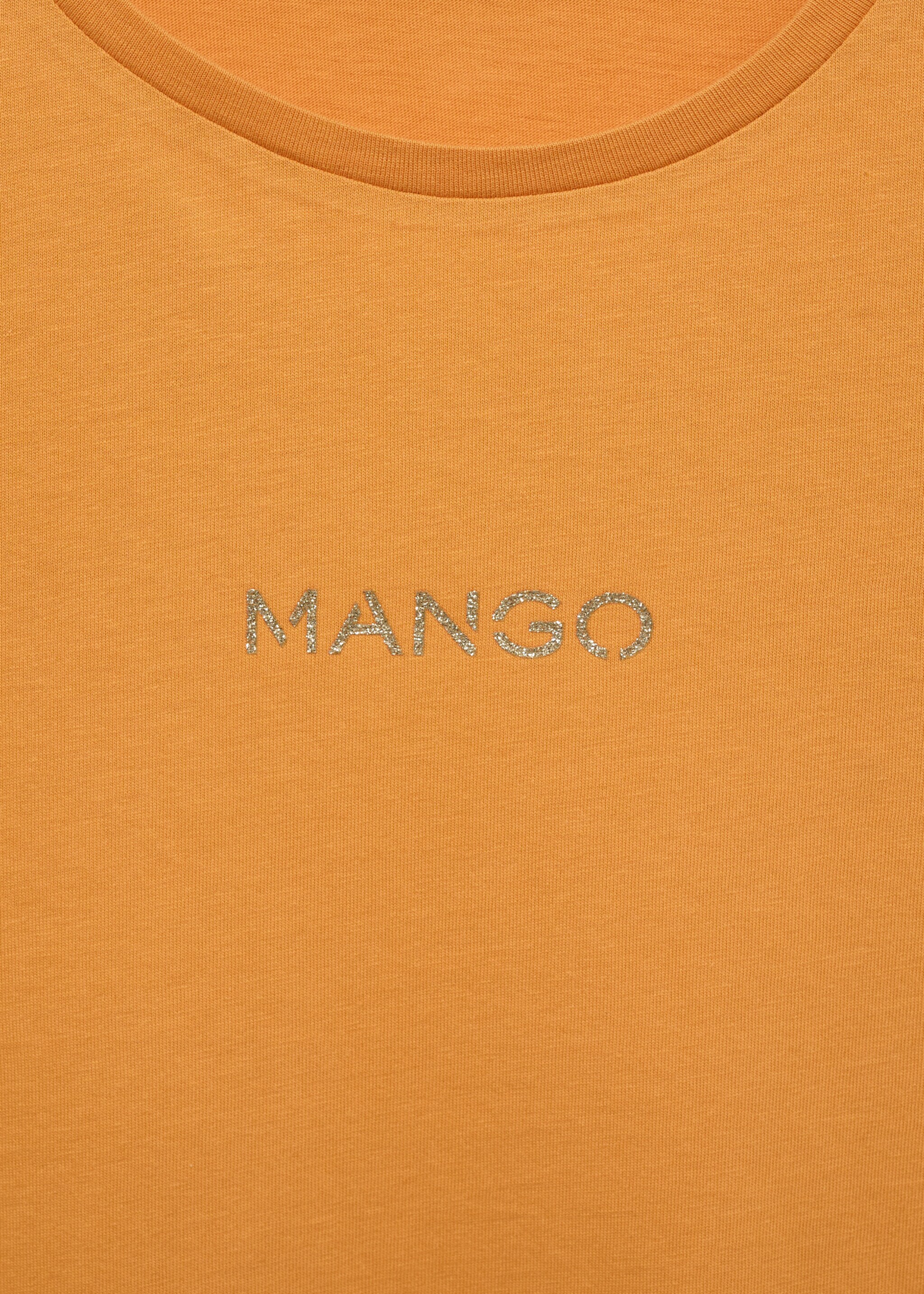 Logo cotton T-shirt - Details of the article 8, Mustard. Ref: 77020354-00.