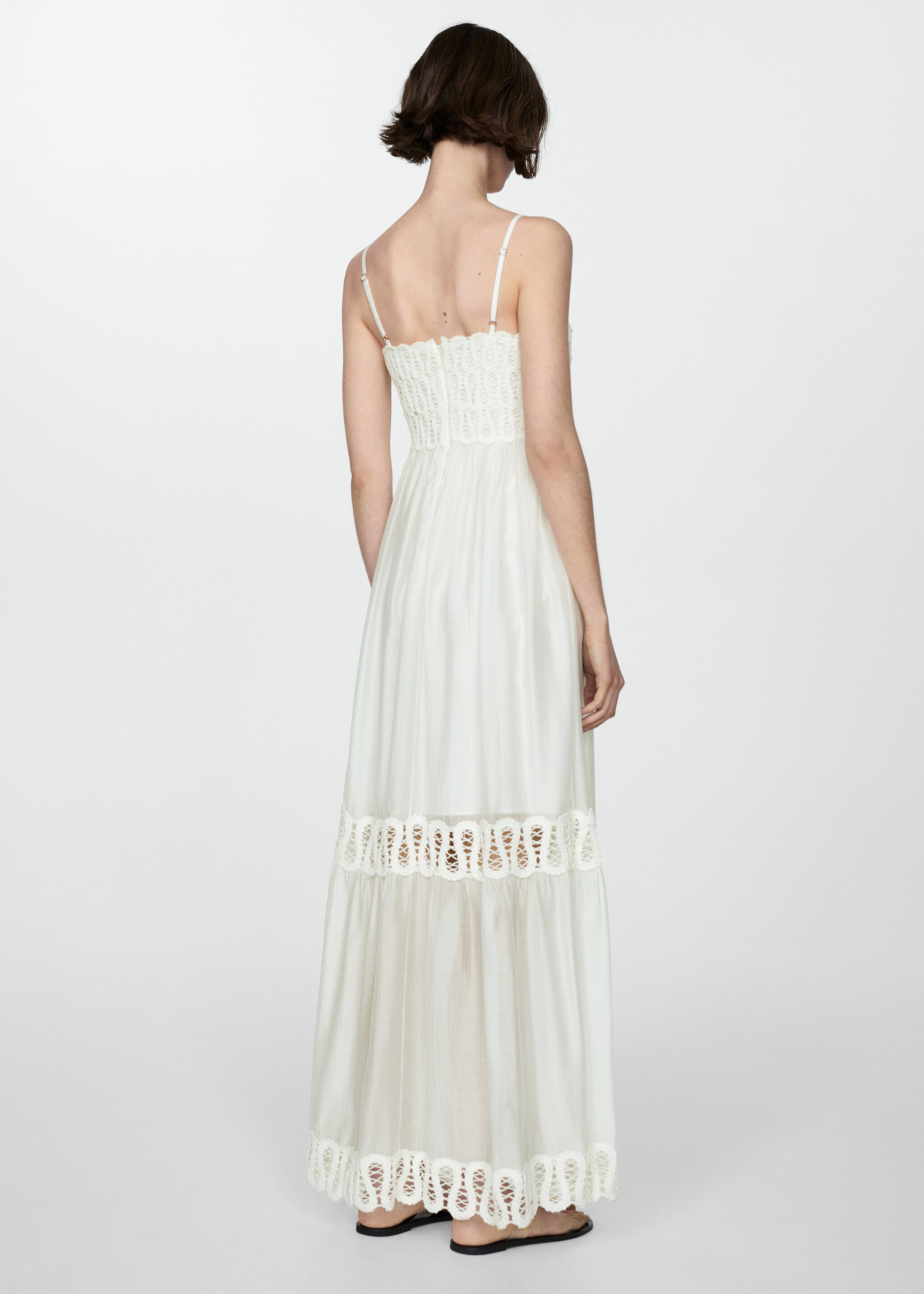 Embroidered detail dress - Reverse of the article