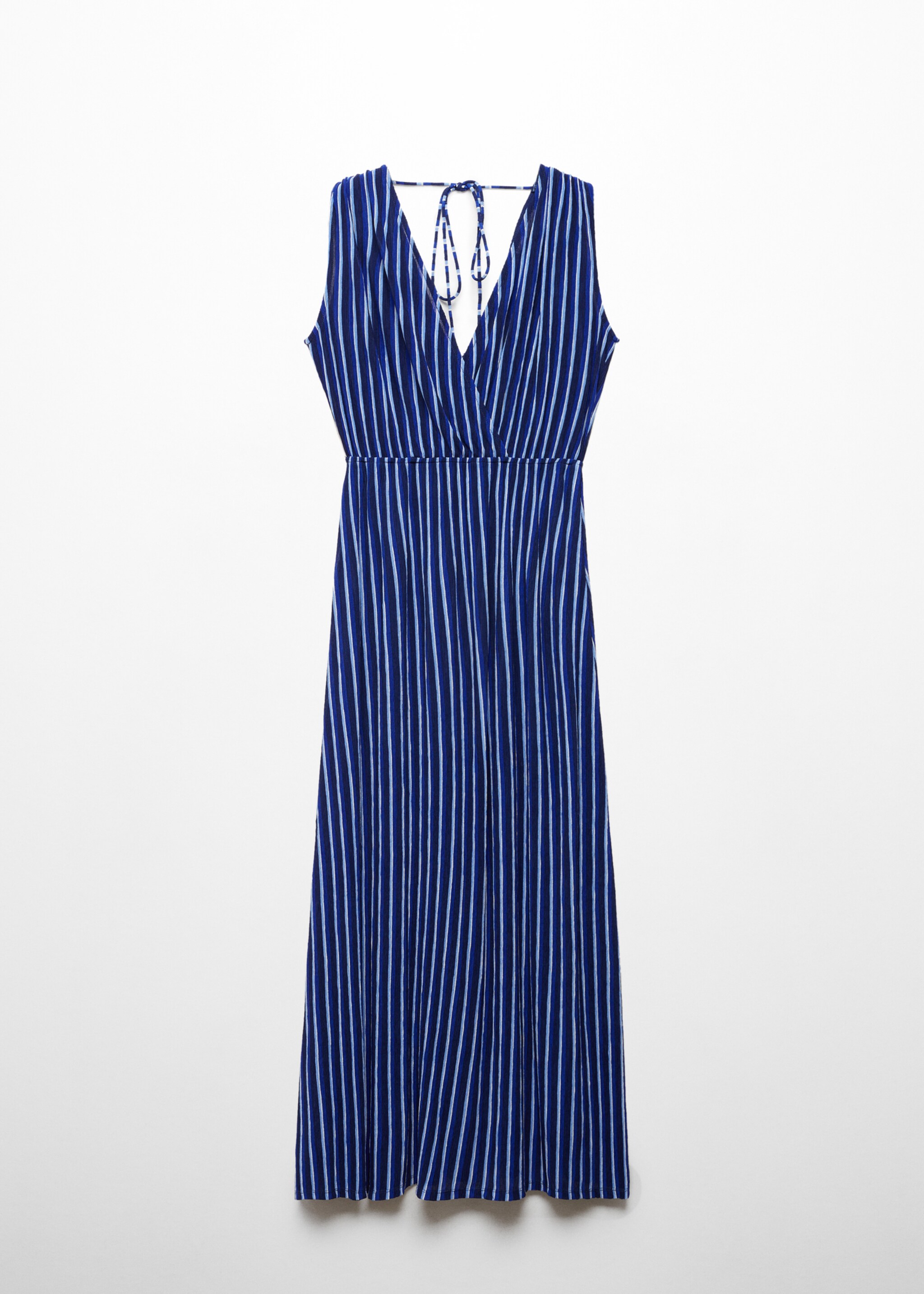 Stripe-print dress with bow - Article without model