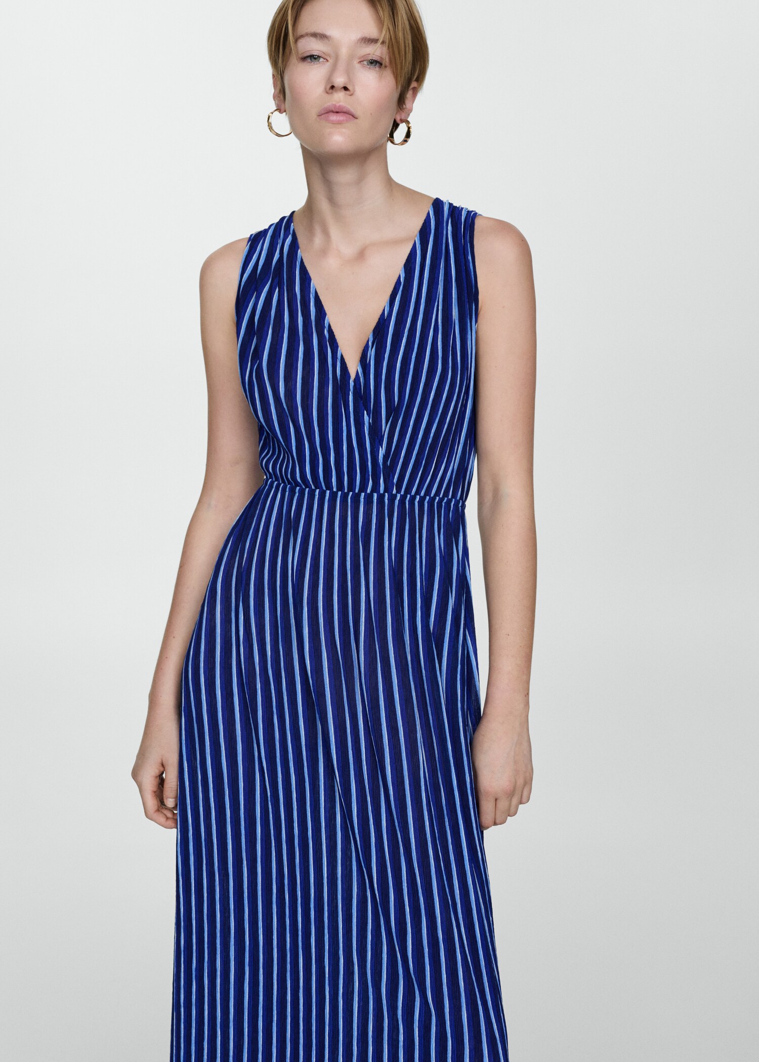 Vestido estampado rayas lazo - Detalle del artículo 1