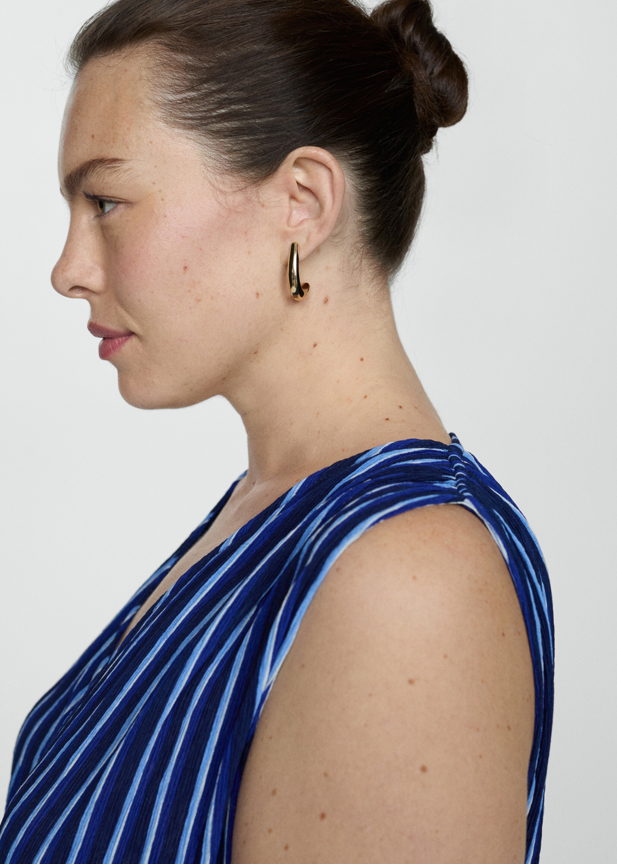 Stripe-print dress with bow - Details of the article 4