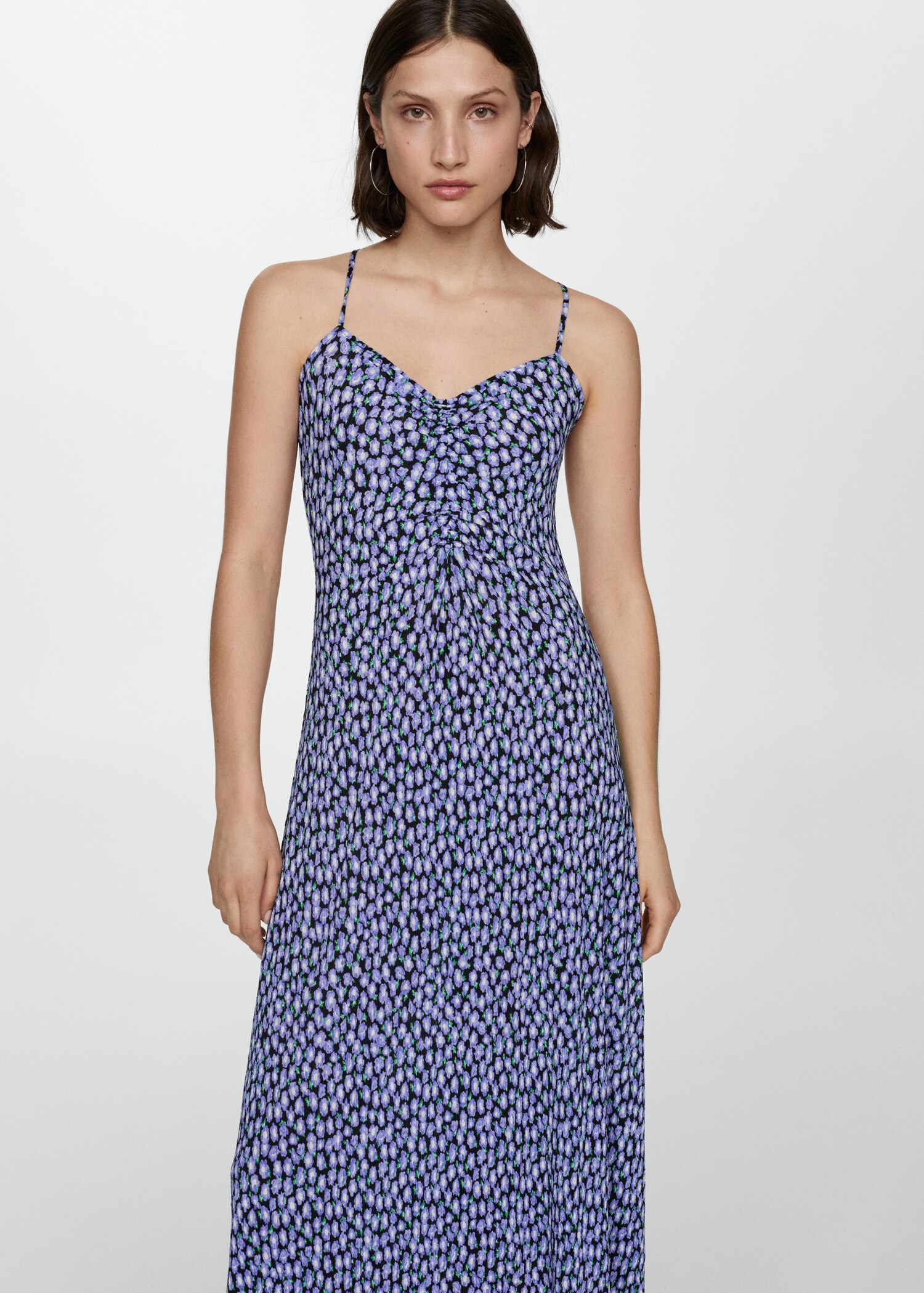 Long printed dress - Medium plane