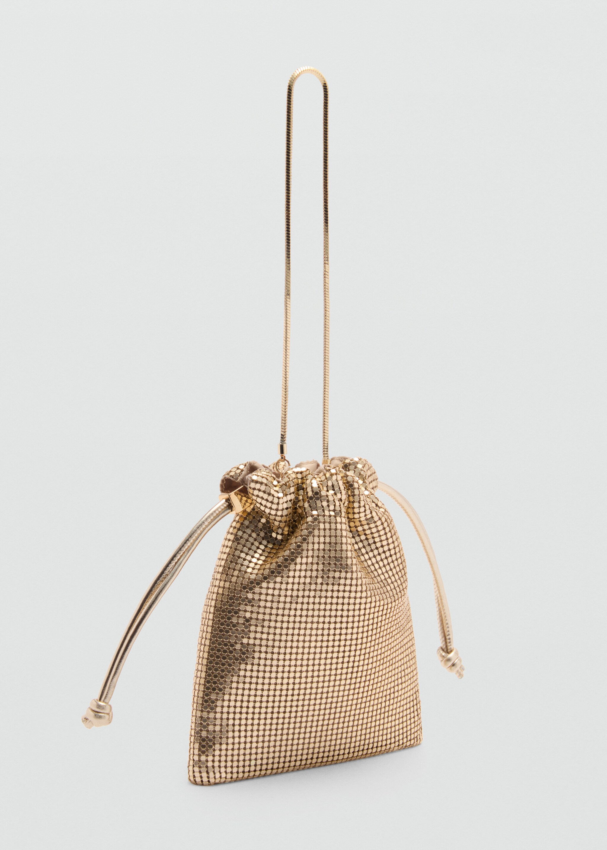 Sequin handbag - Medium plane, Gold. Ref: 77020366-00.