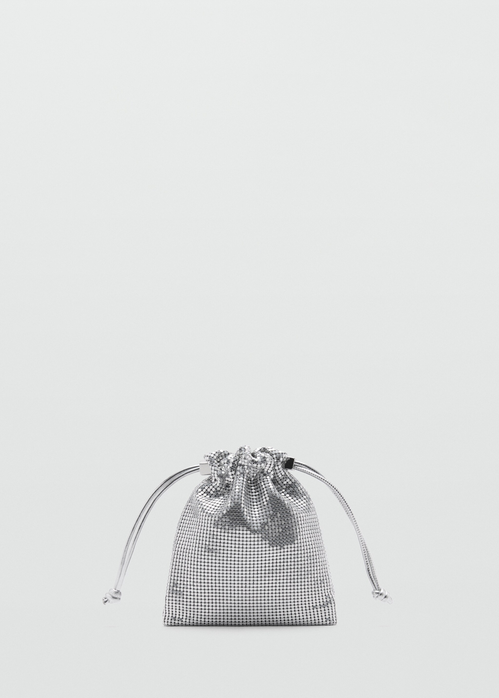 Sequin handbag - Article without model, Silver. Ref: 77020366-00.
