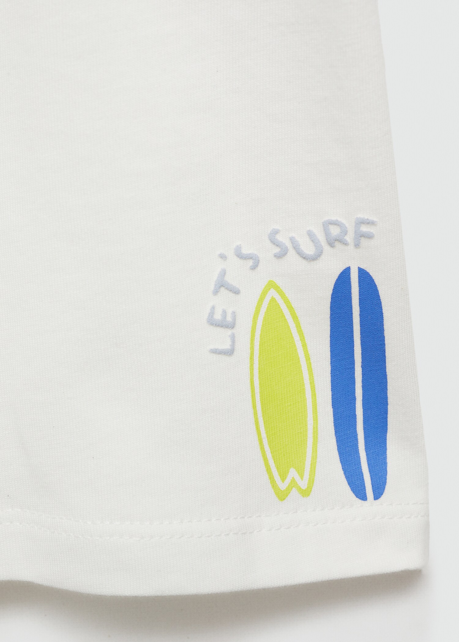 Tryckt bomull-blandning t-shirt - Detaljer om artikeln 0