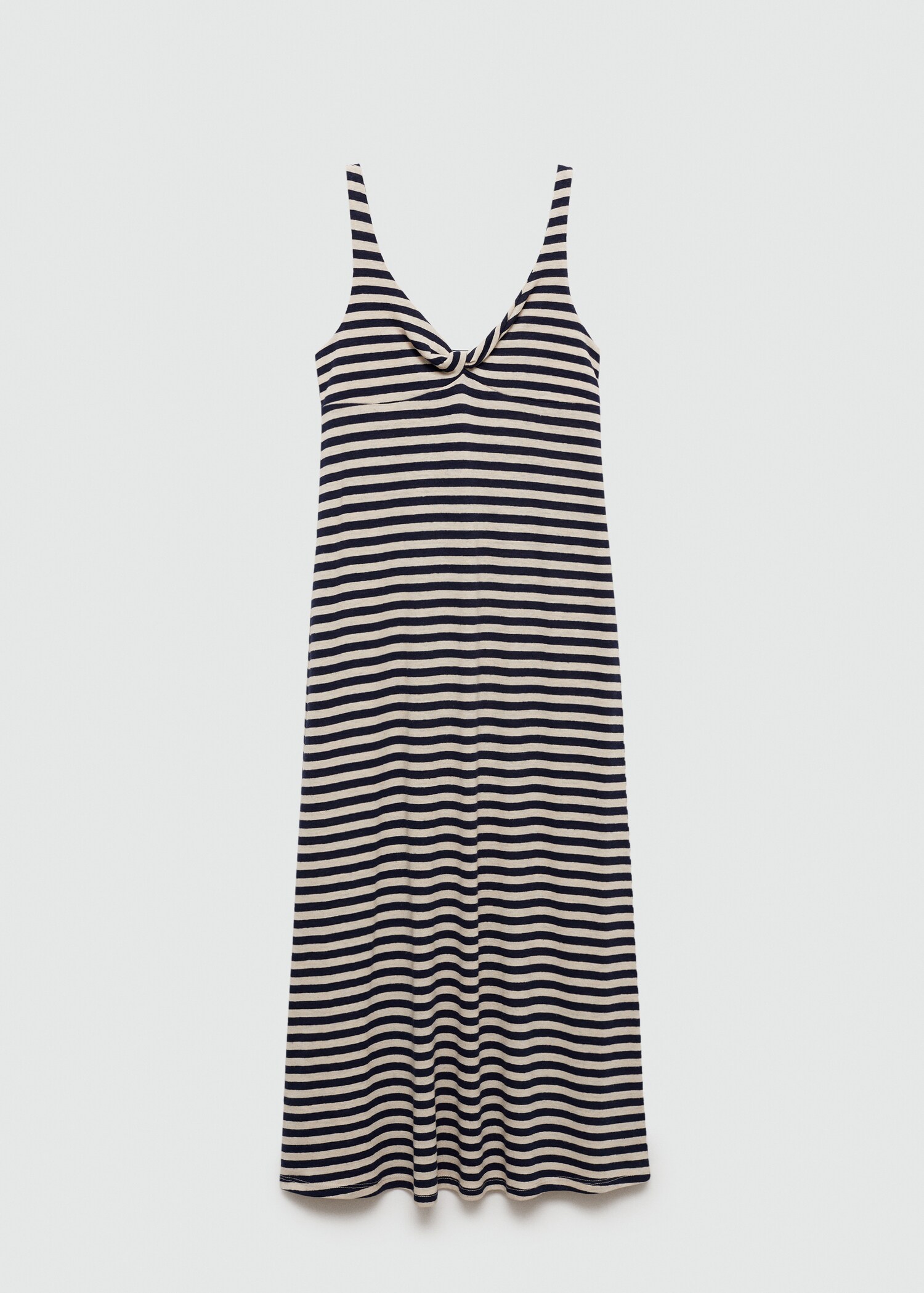 Linen dress with knot detail - Article without model