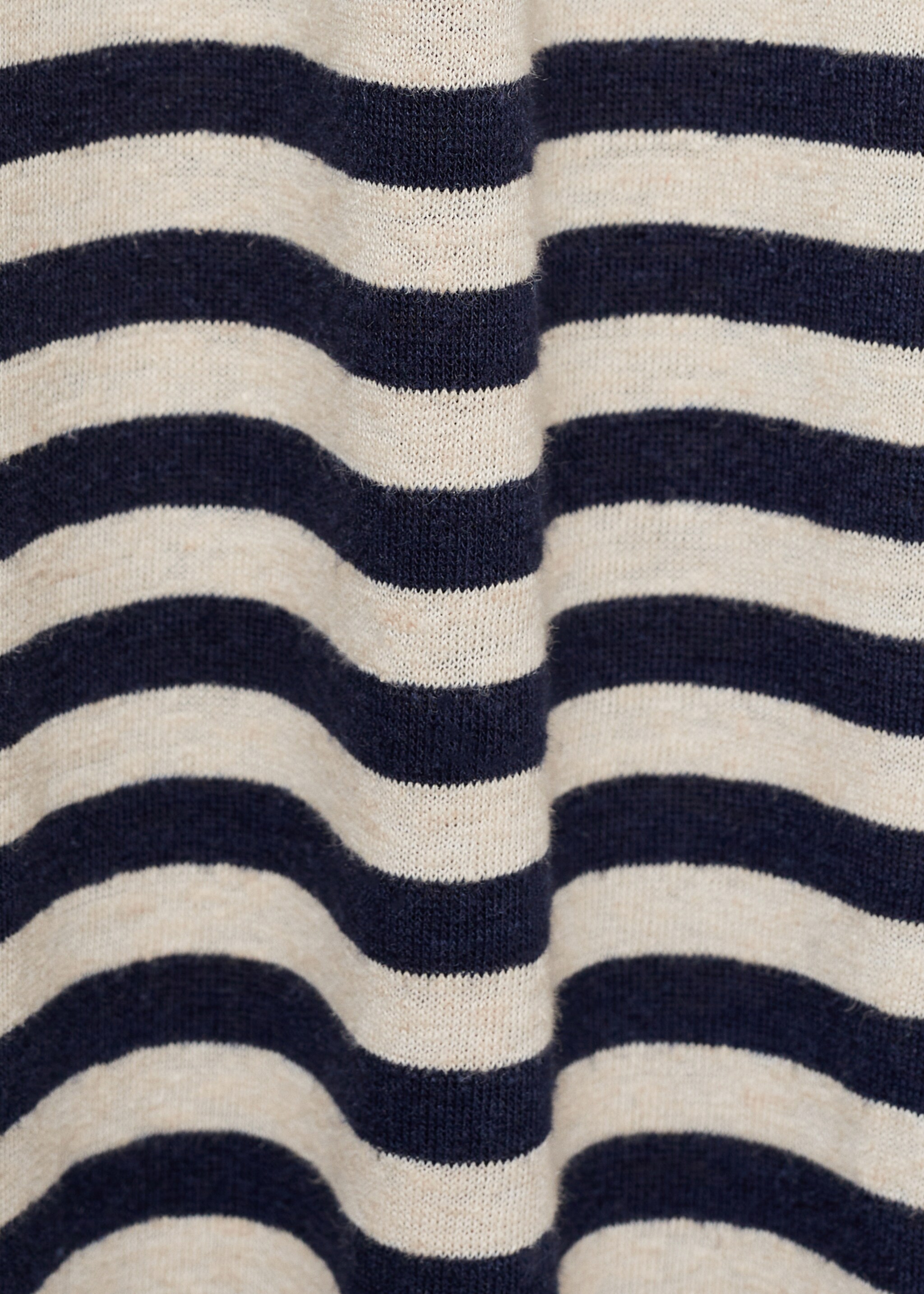 Linen dress with knot detail - Details of the article 0, Dark Navy. Ref: 77020371-00.